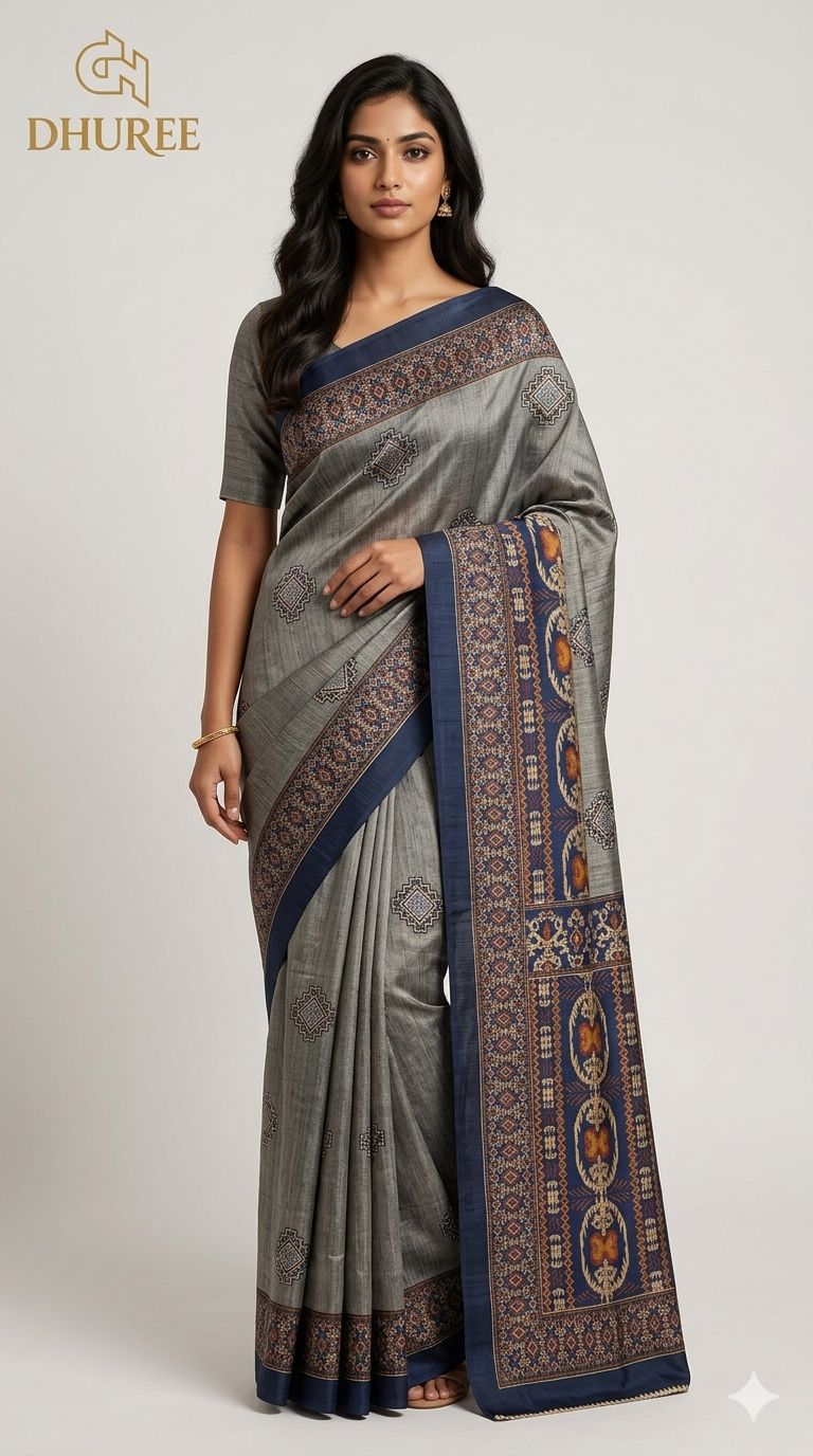 - DHUREE COTTON DOLPHIN SAREE.