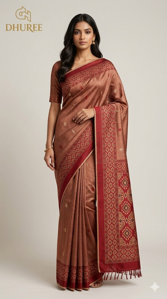 - DHUREE COTTON DOLPHIN SAREE.