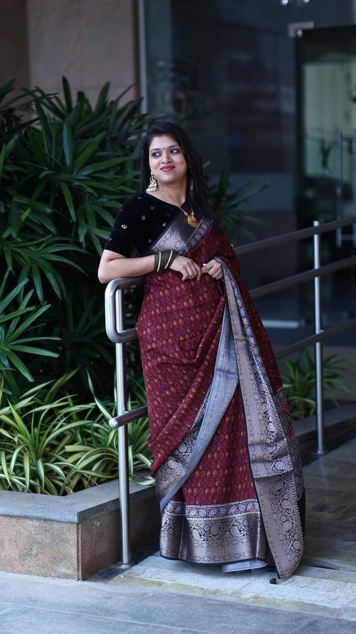 - DHUREE DOLA SILK SAREE.