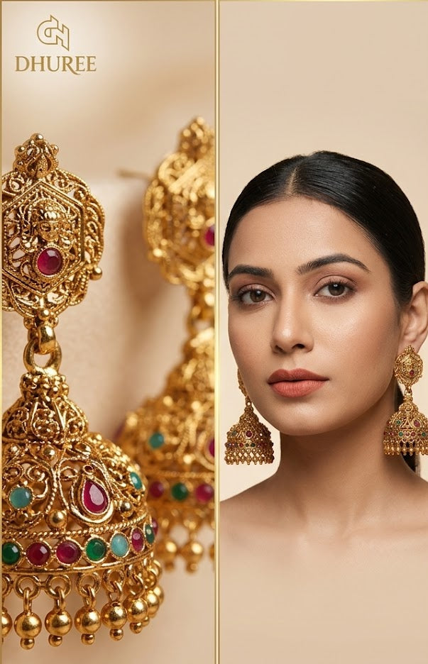 Lakshmi Jhumkas
