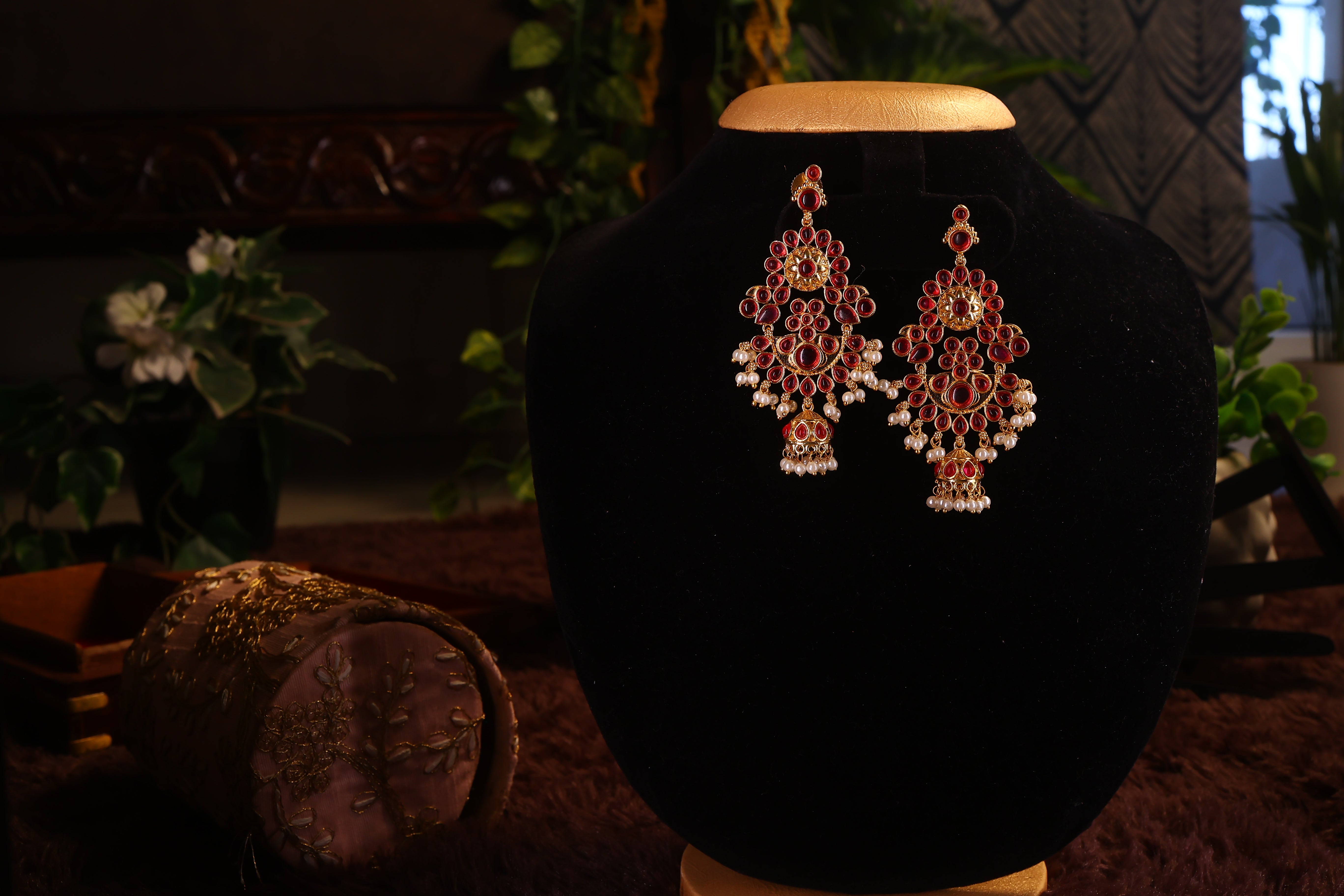 Golden Dangler Earrings