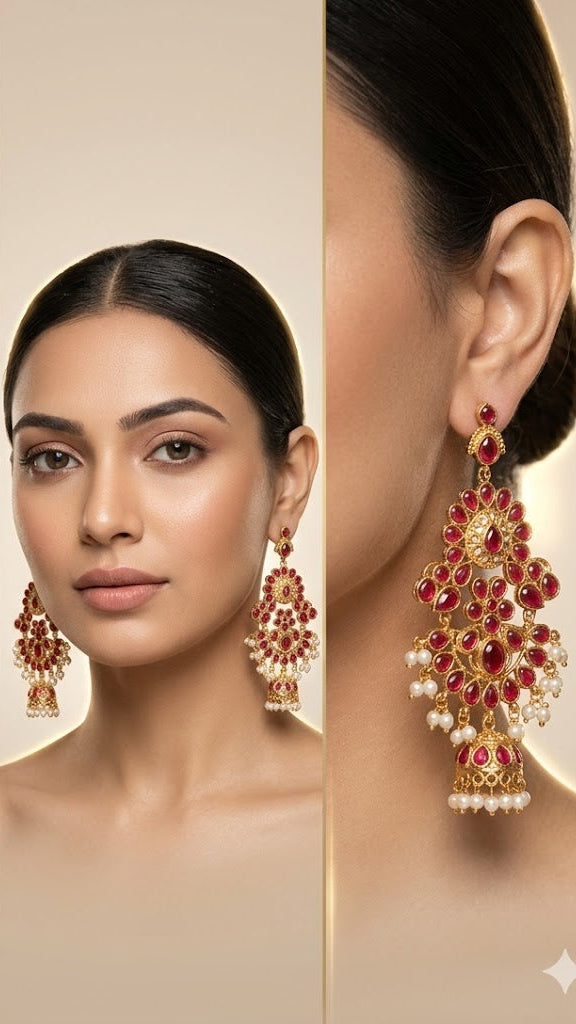 Golden Dangler Earrings