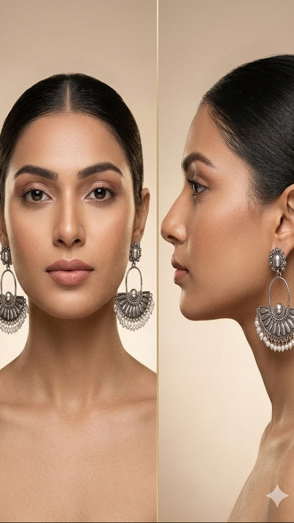 Women Silver Danglers