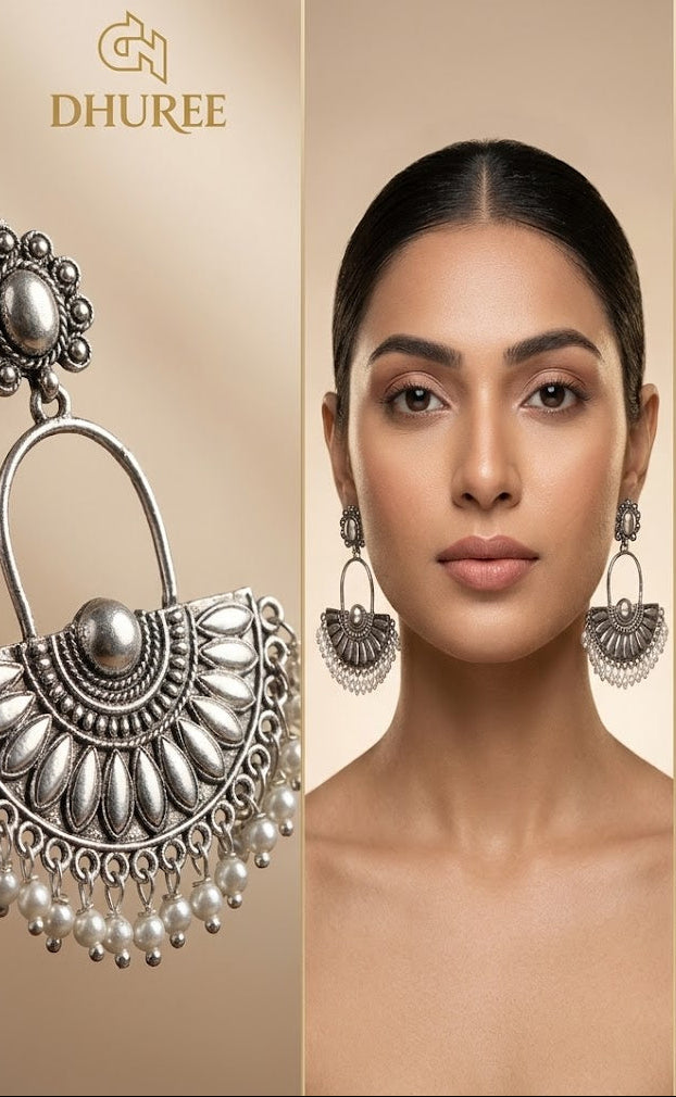 Women Silver Danglers