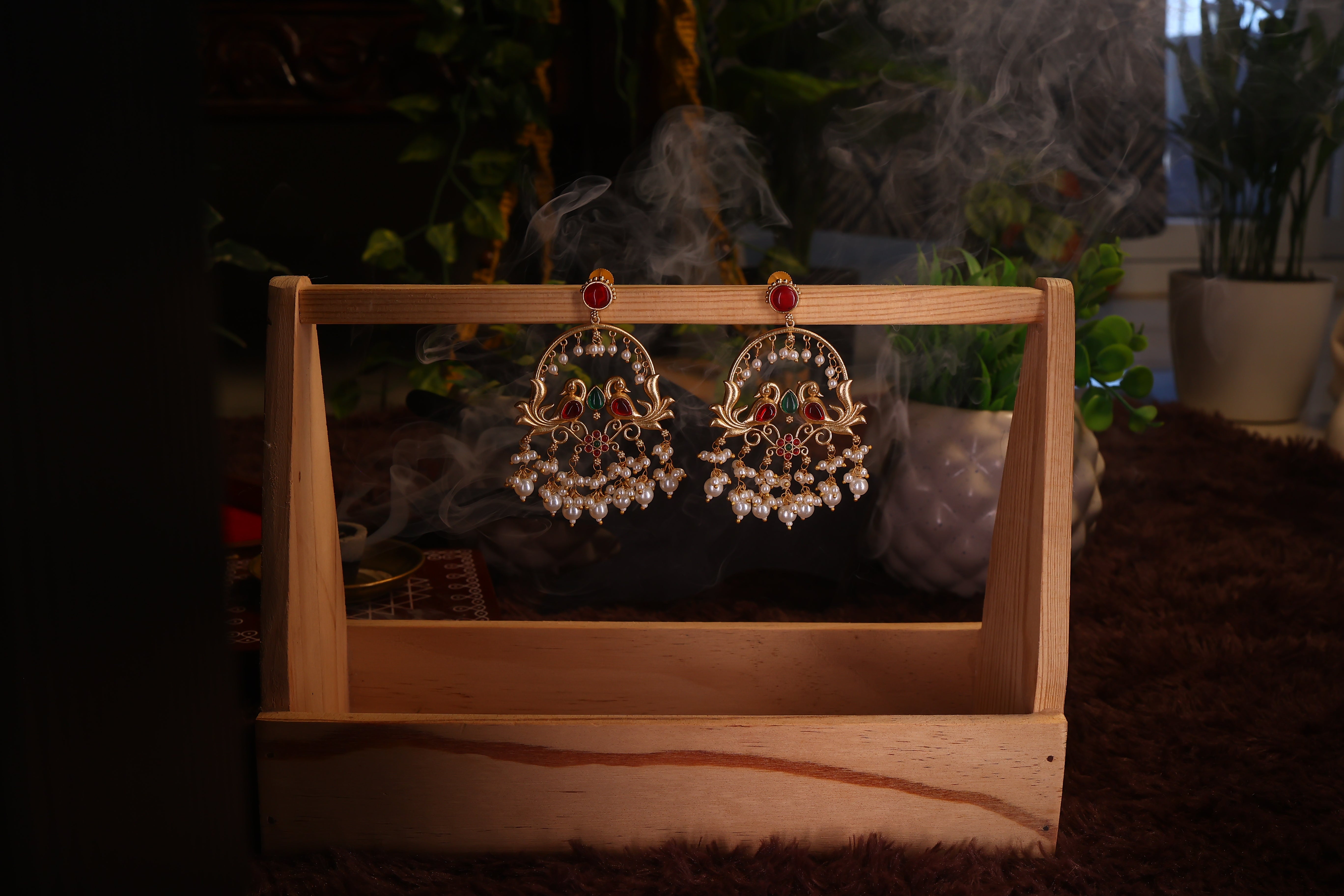 Gold Dangler Earrings