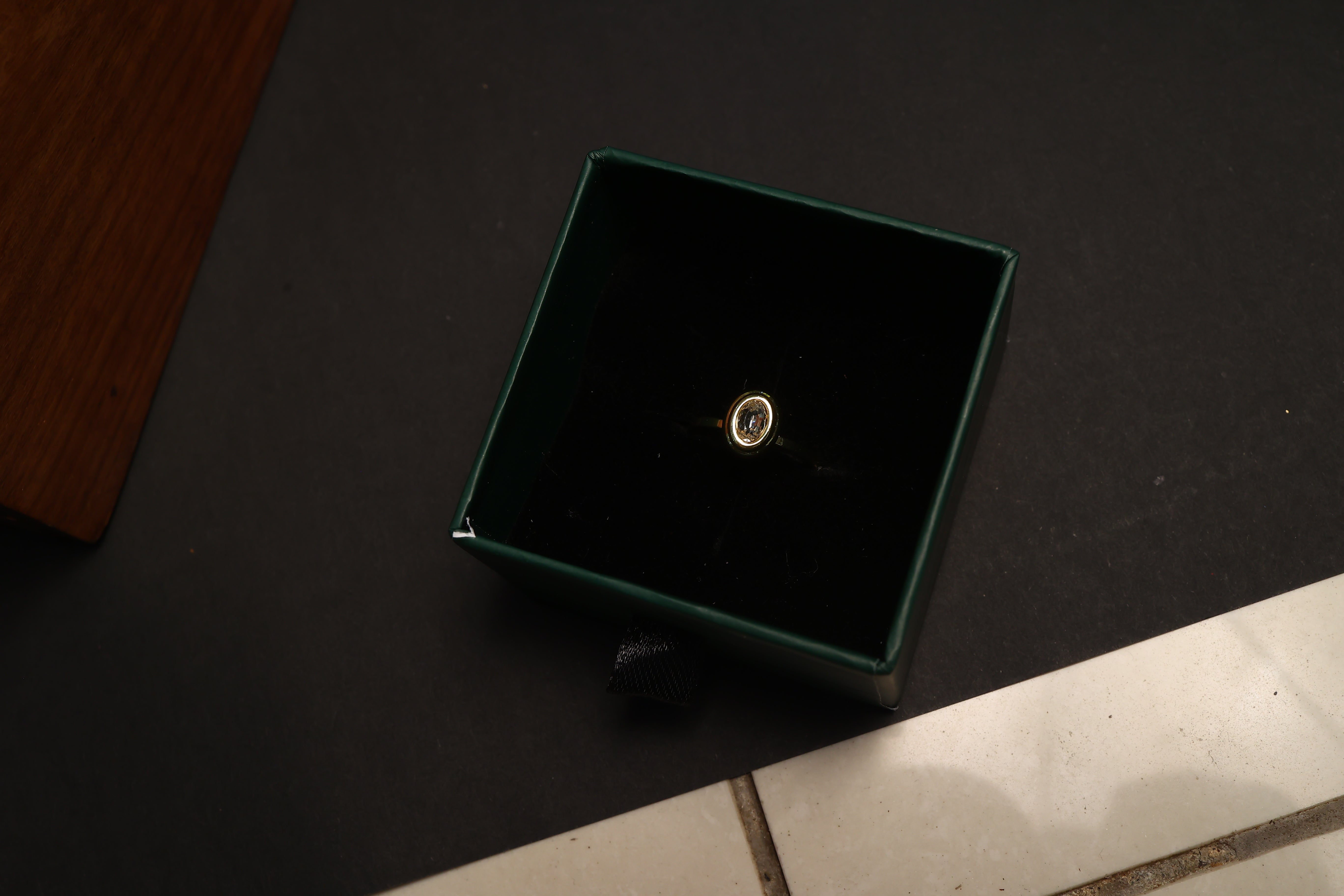 Premium White Sapphire Adjustable Ring for Women
