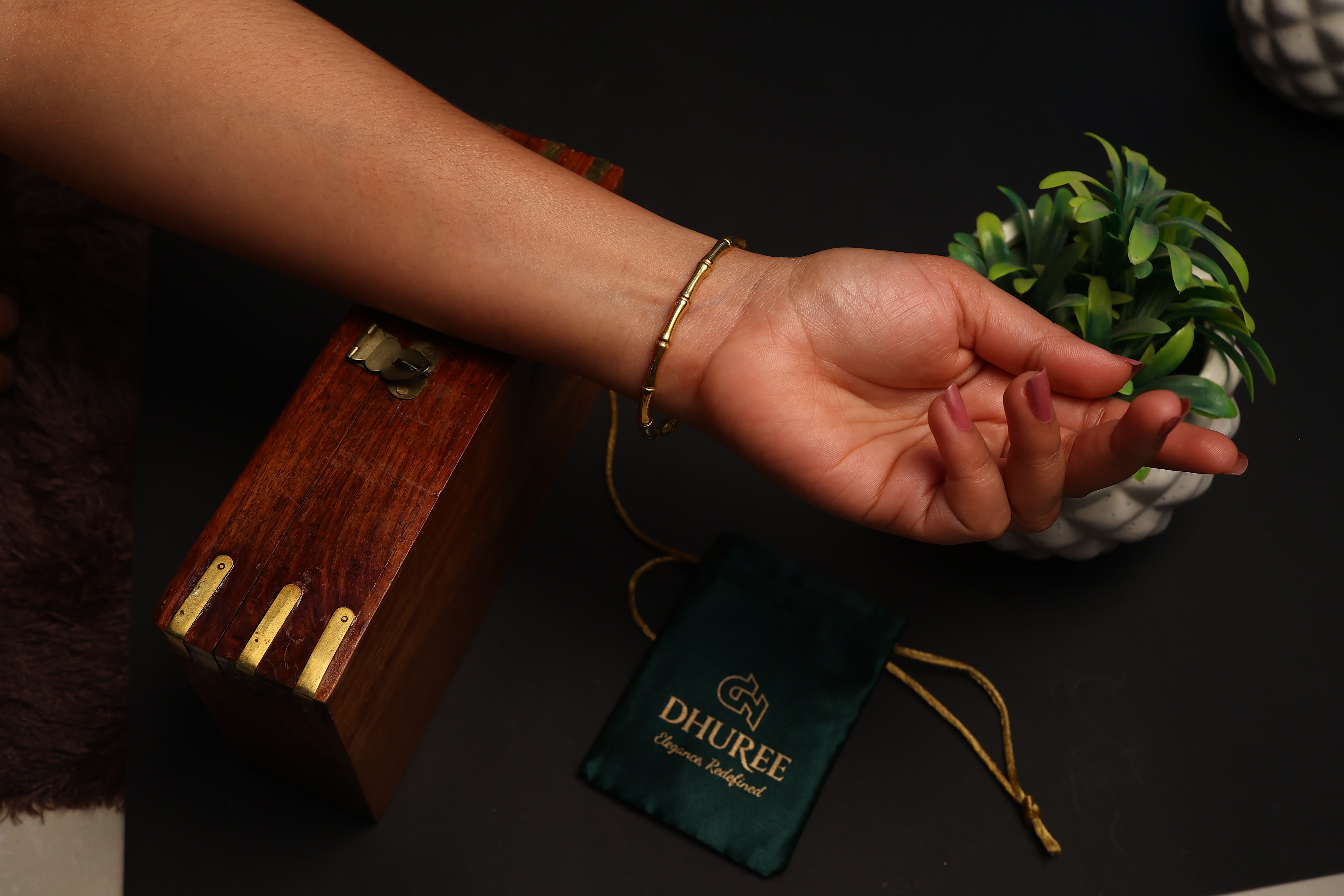 Stainless Steel Bamboo Kada