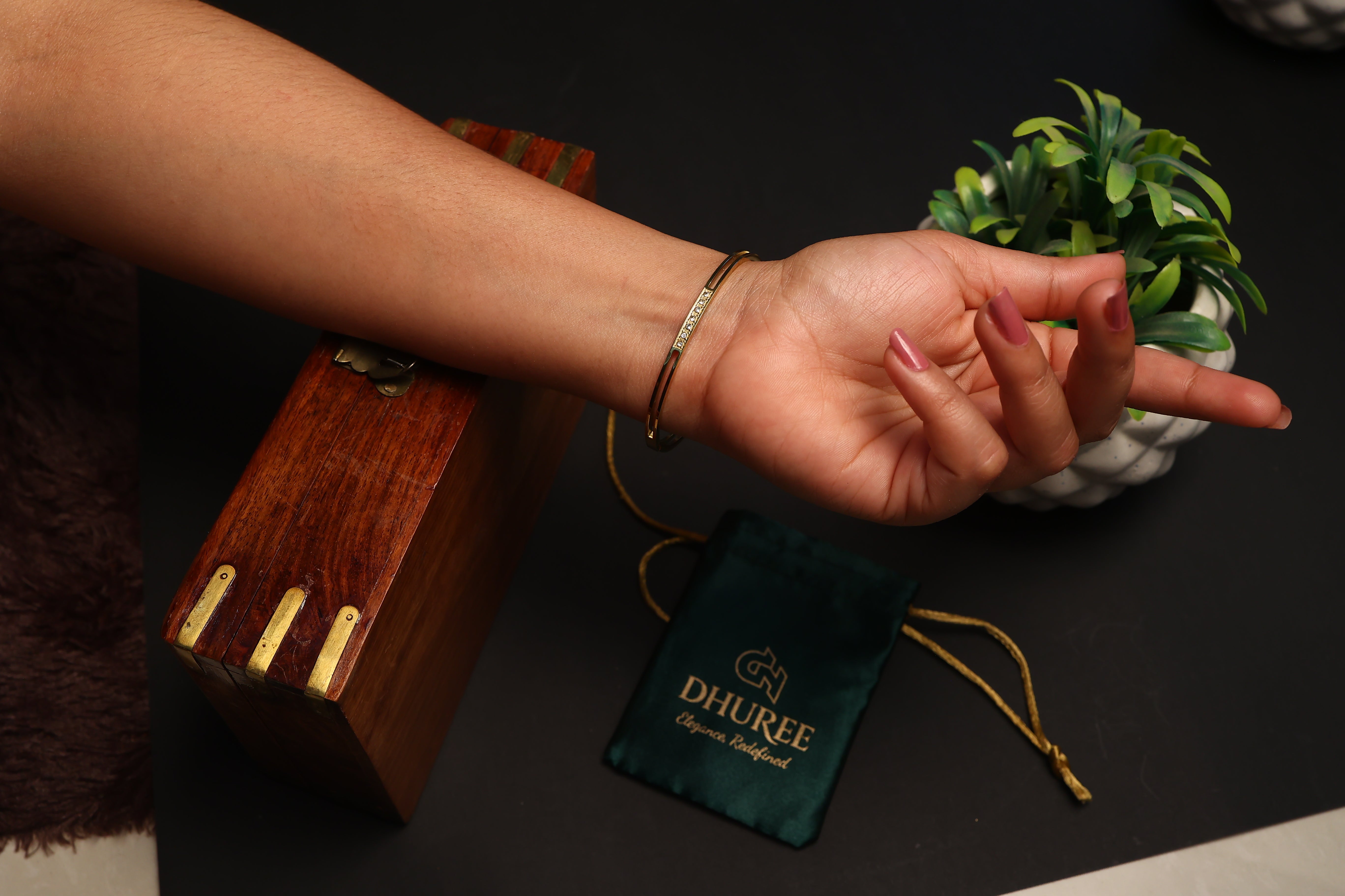 Stainless Steel Bamboo Kada