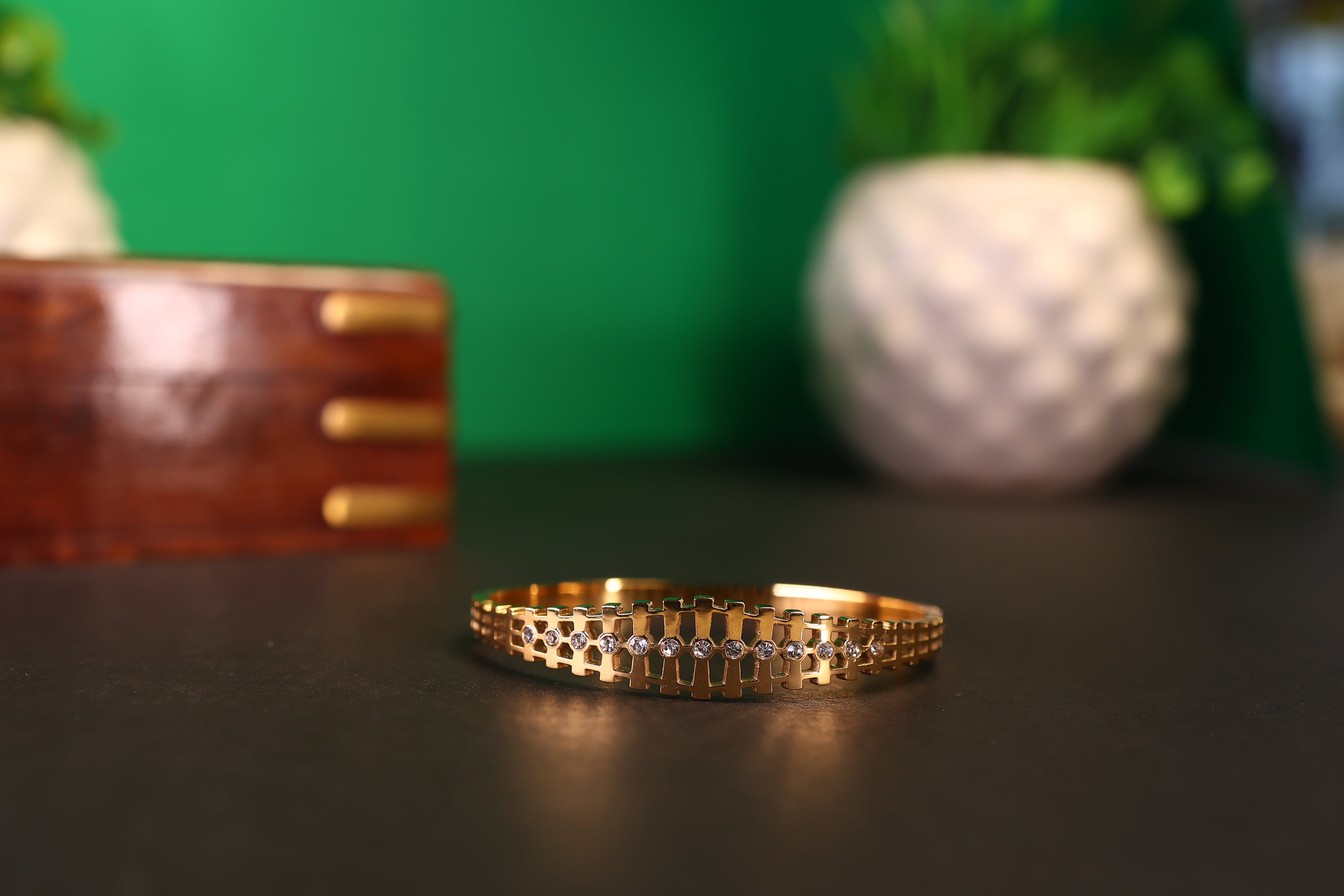 Stainless Steel Bamboo Kada