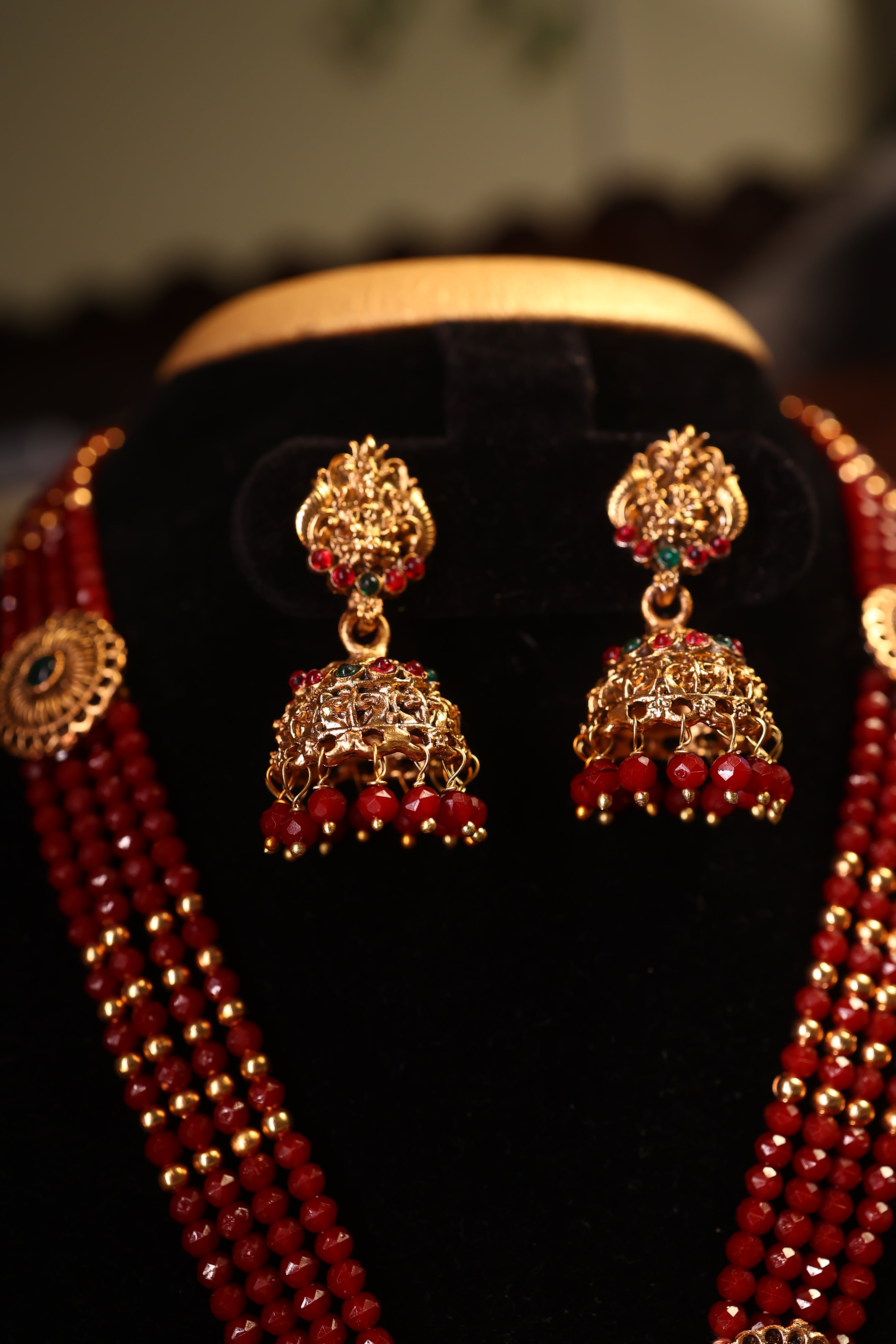 Lakshmi Motif Long Haram