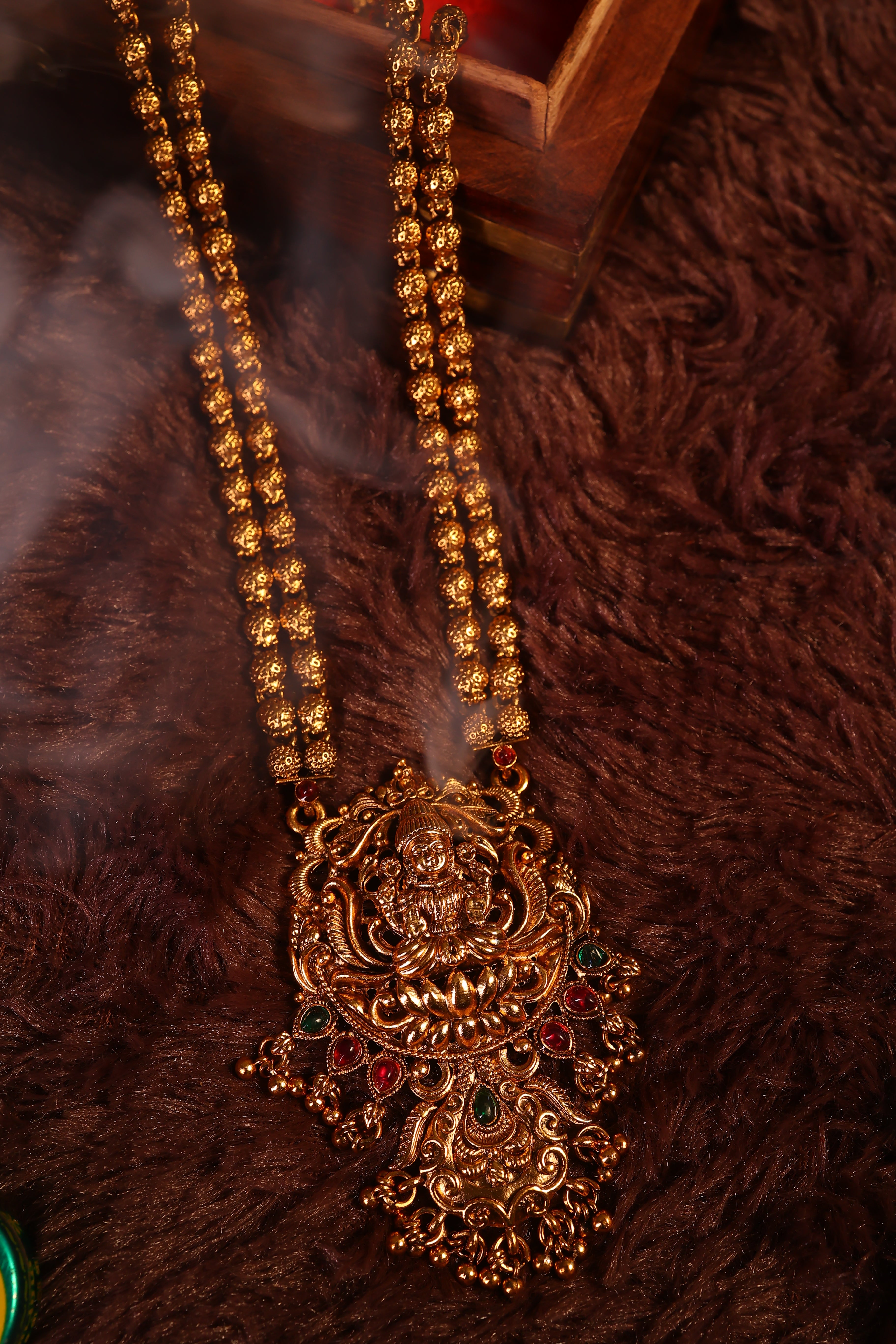 Traditional Antique Ball Lakshmi Haram