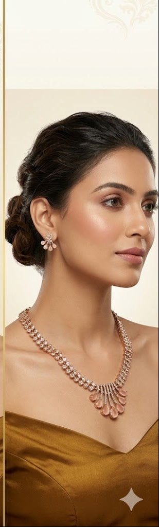 AD Necklace with Earrings