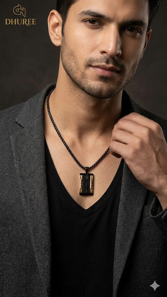Men Black-Toned Necklace