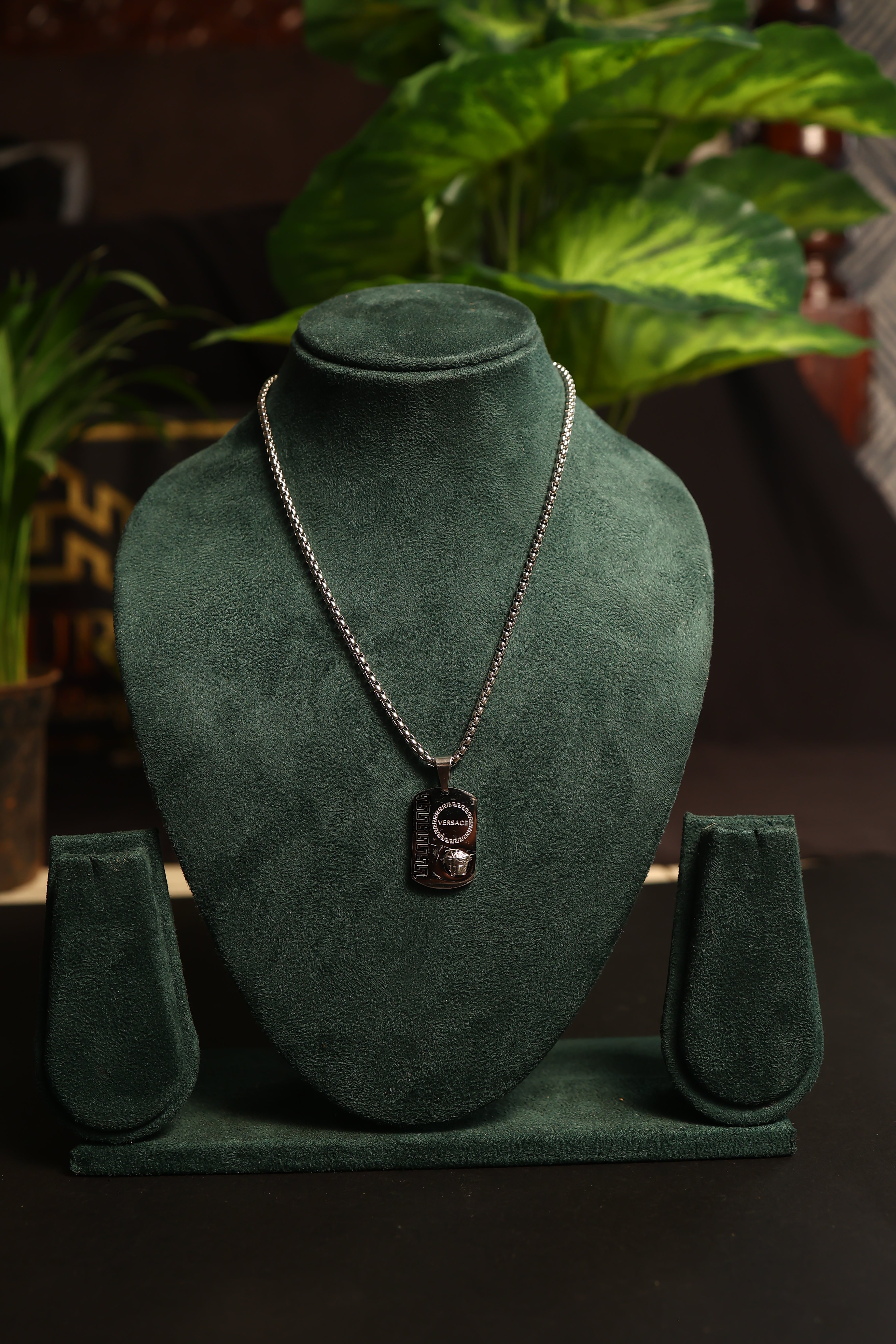 Men Silver- Toned Necklace