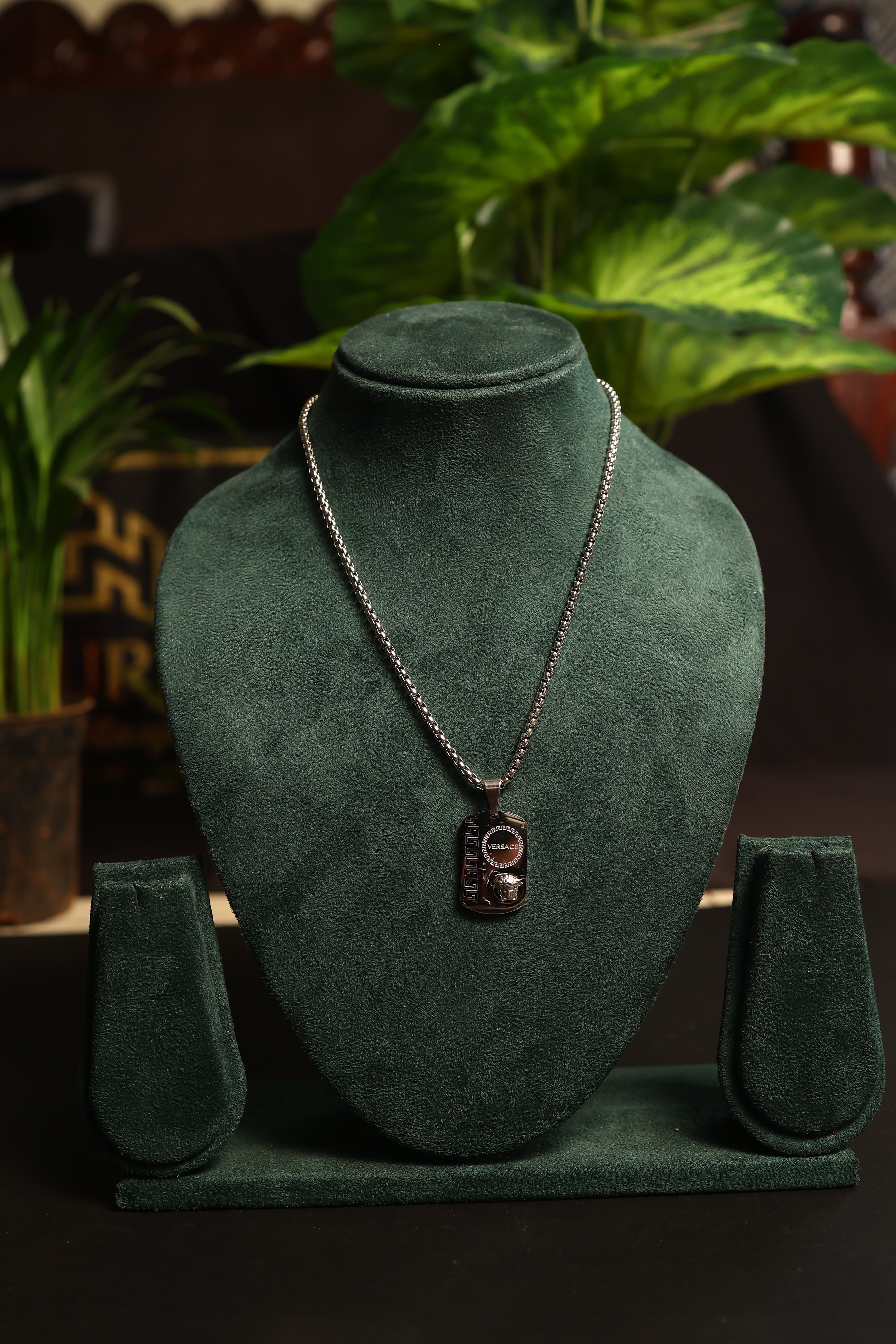 Men Silver- Toned Necklace