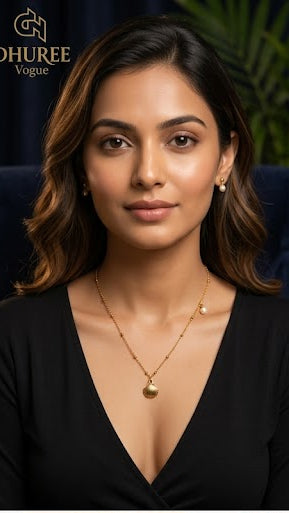Trendy Gold Plated Shell Pendant Beach
Necklace