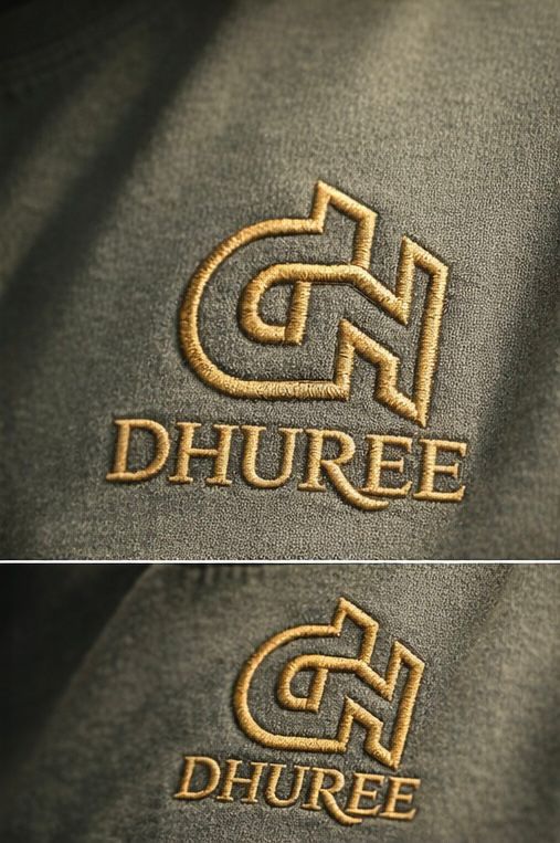 Olive green Mens Round Neck Solid Oversized T-shirt with Logo Embroidery.