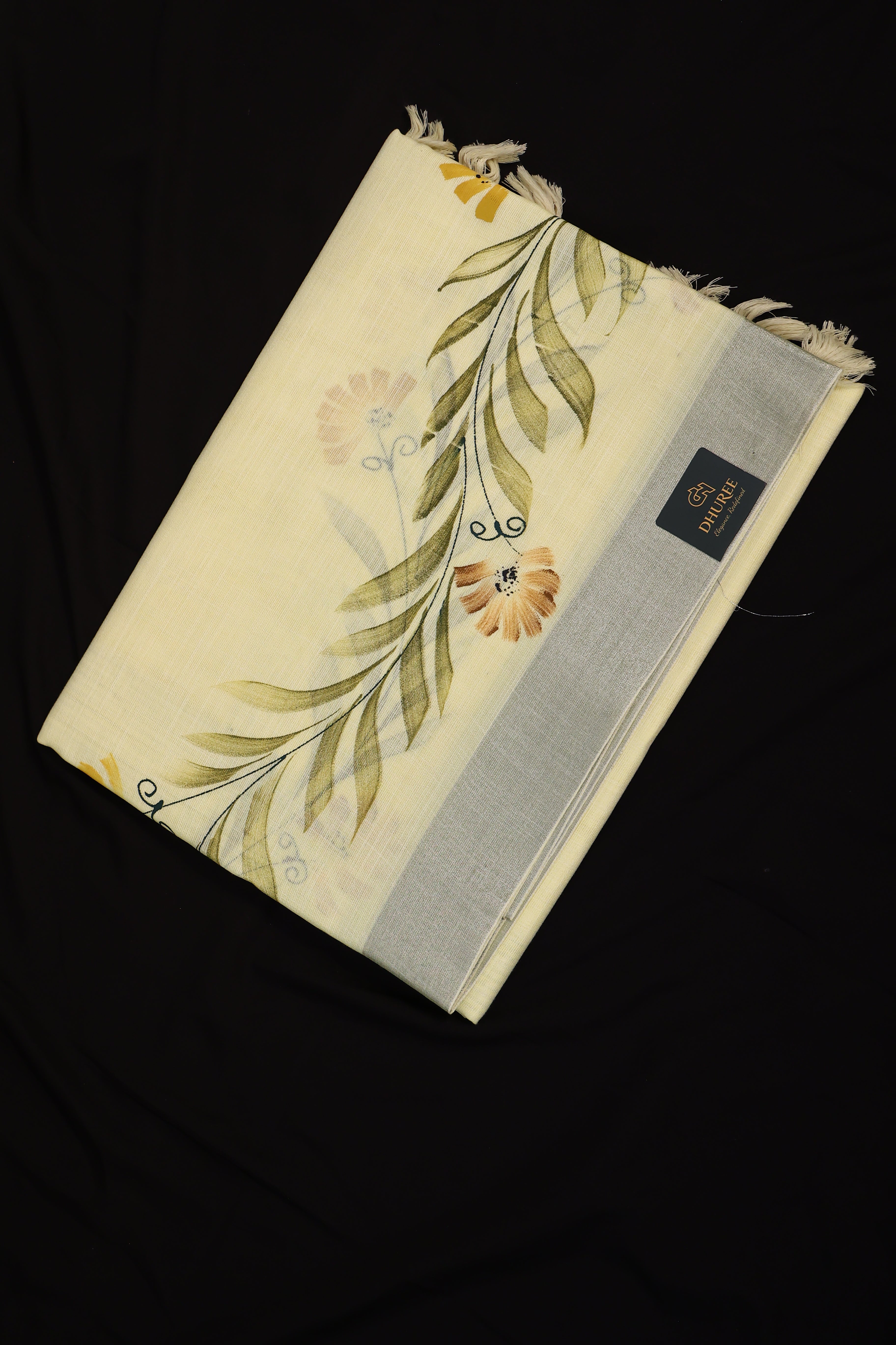 DHUREE COTTON LINEN SAREE.