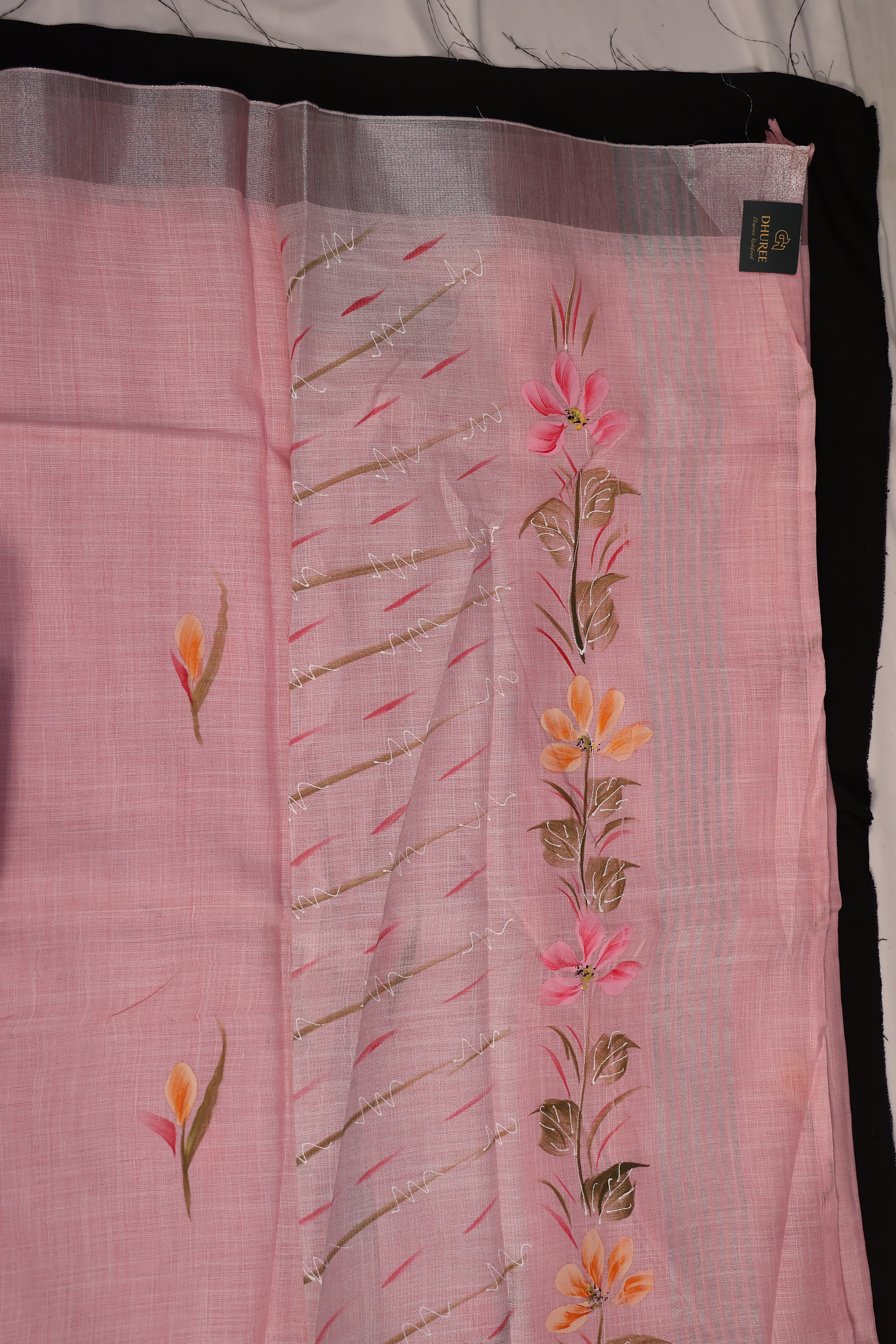 DHUREE COTTON LINEN SAREE.