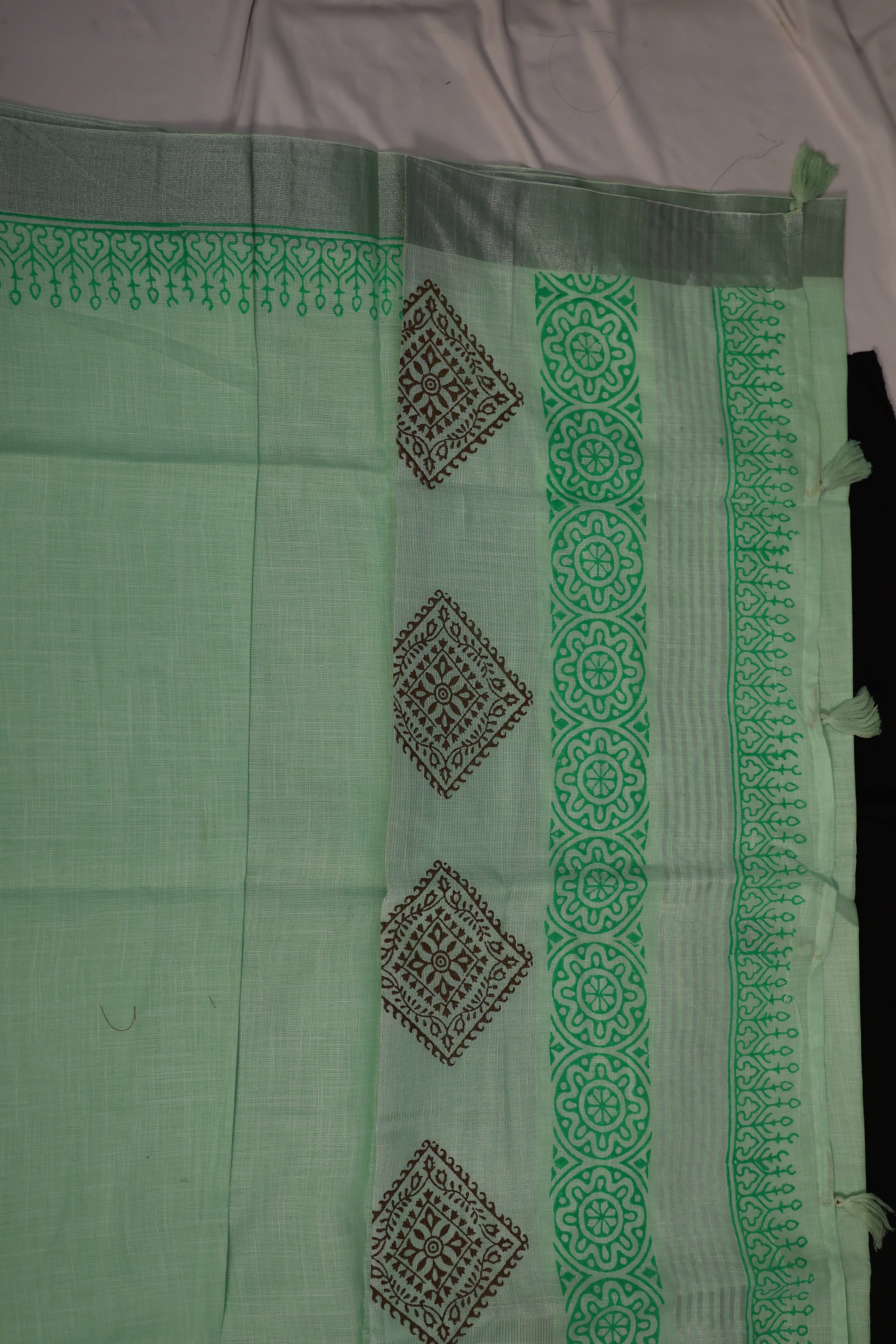 - DHUREE COTTON SILK SAREE.