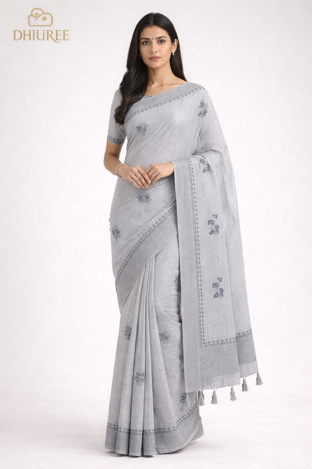 - DHUREE COTTON SILK SAREE.