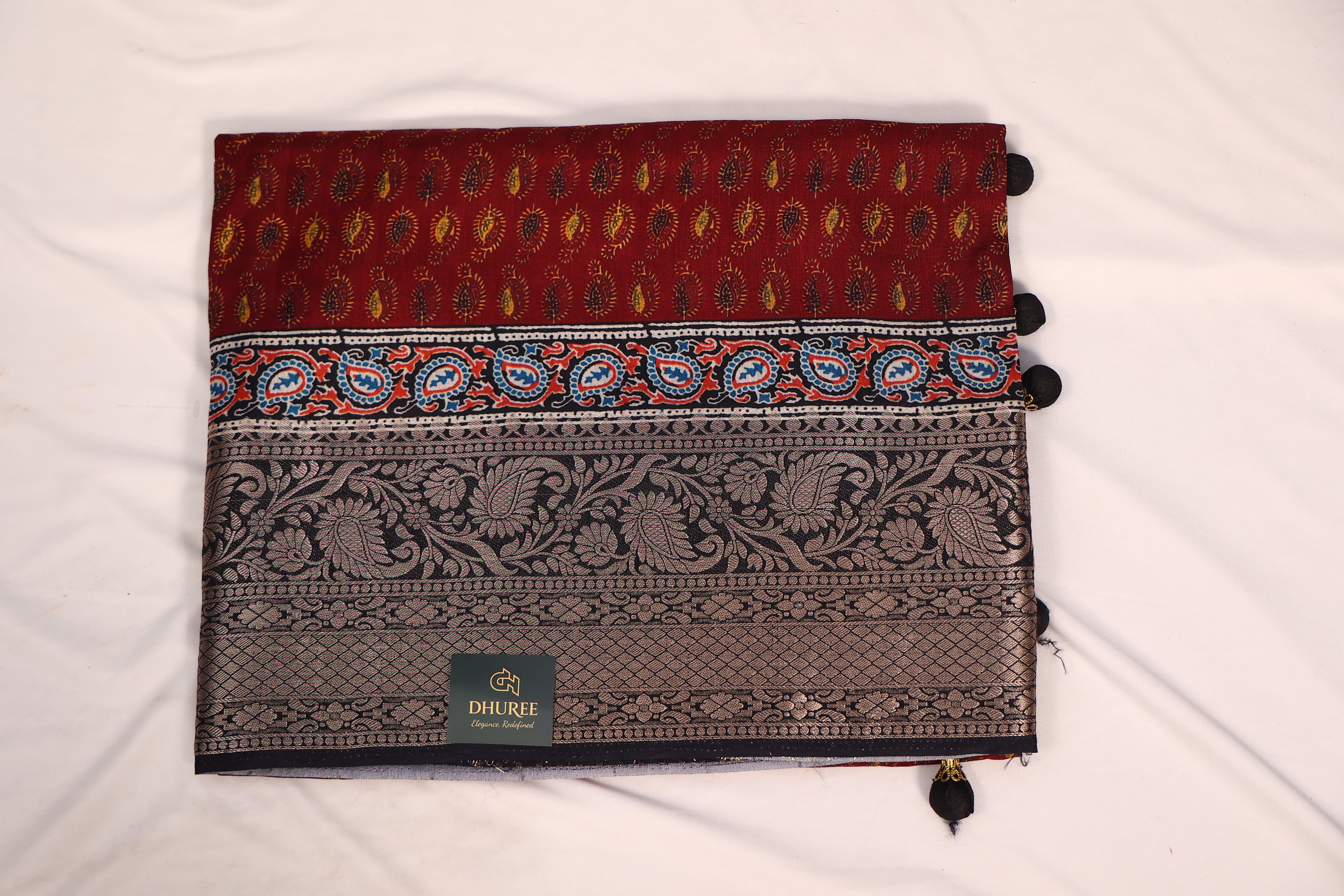 - DHUREE DOLA SILK SAREE.
