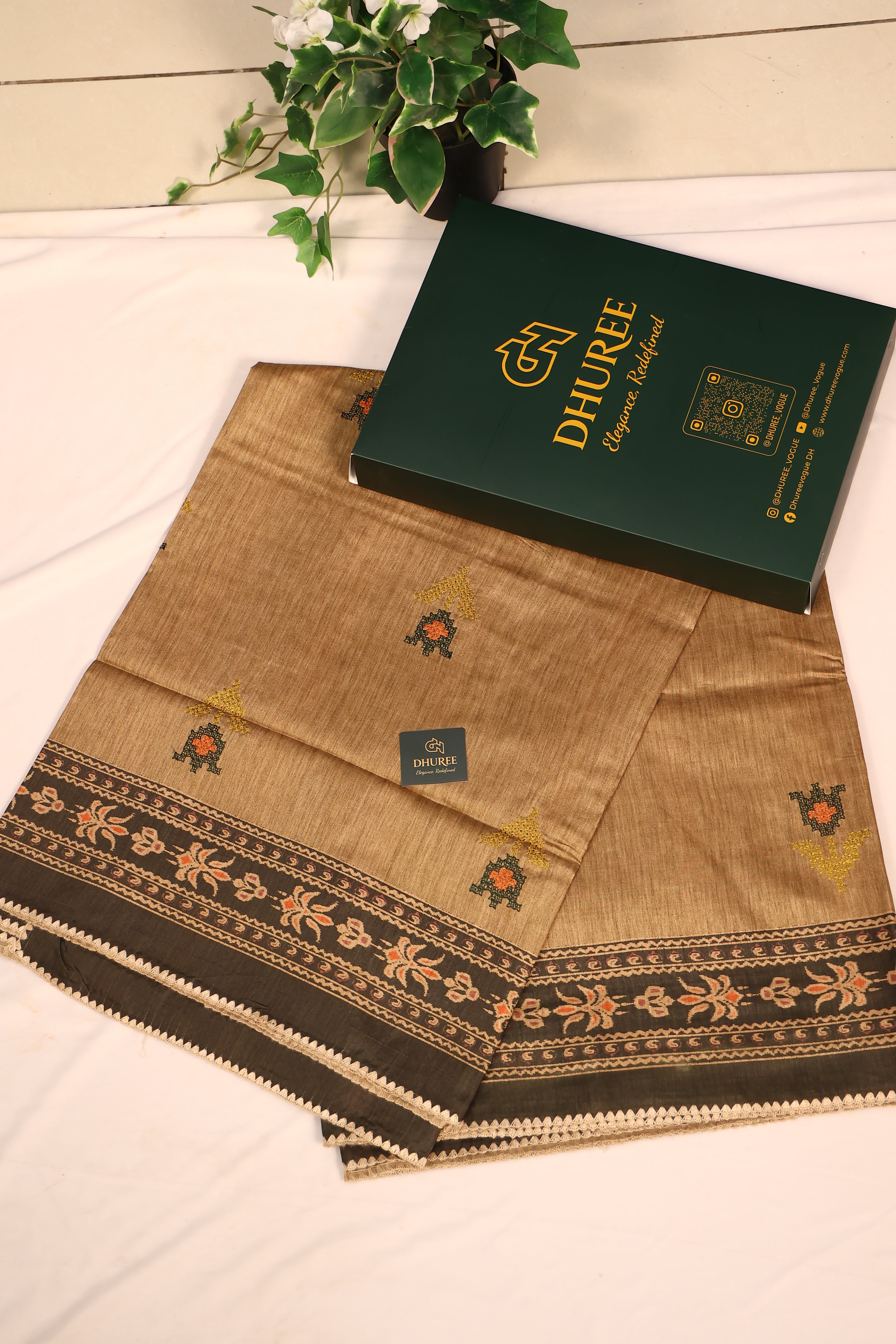 - DHUREE COTTON DOLPHIN SAREE.