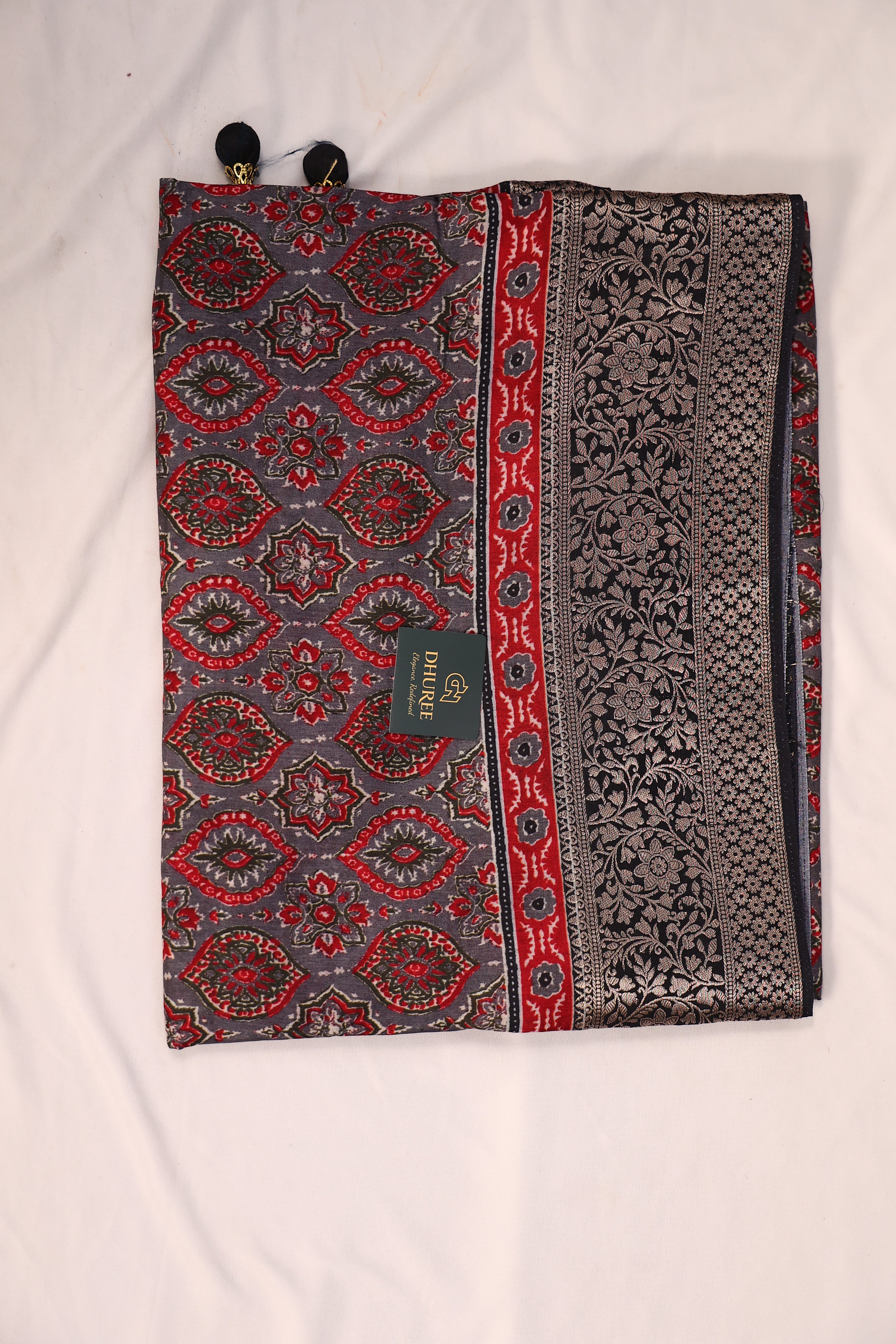 - DHUREE DOLA SILK SAREE.
