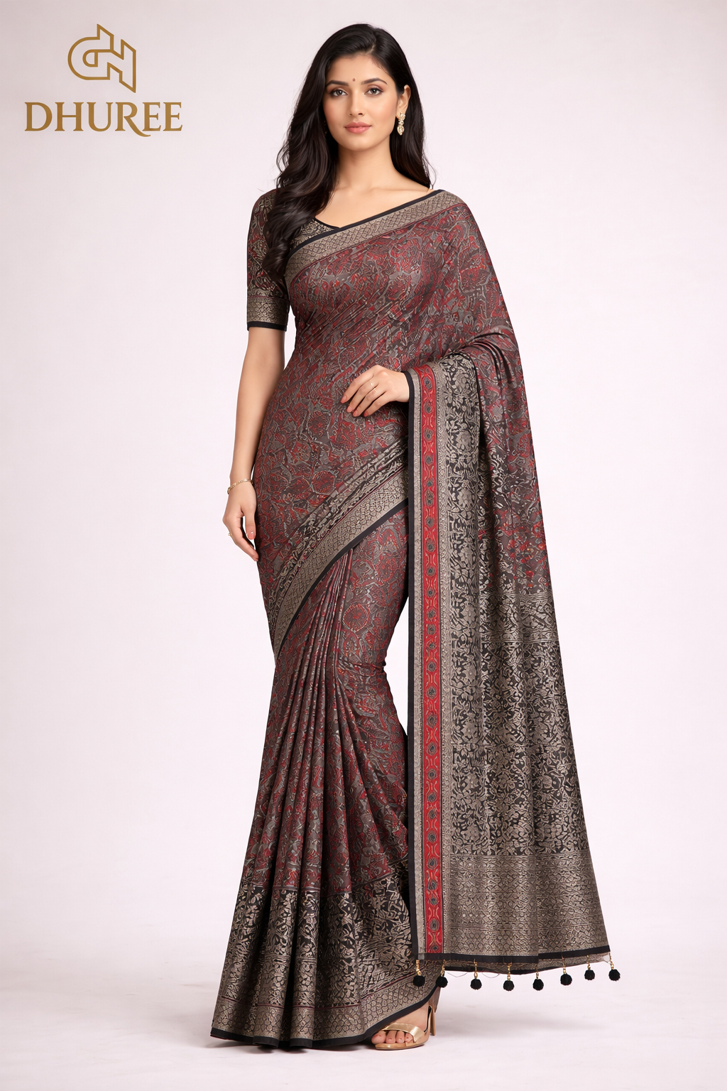 - DHUREE DOLA SILK SAREE.