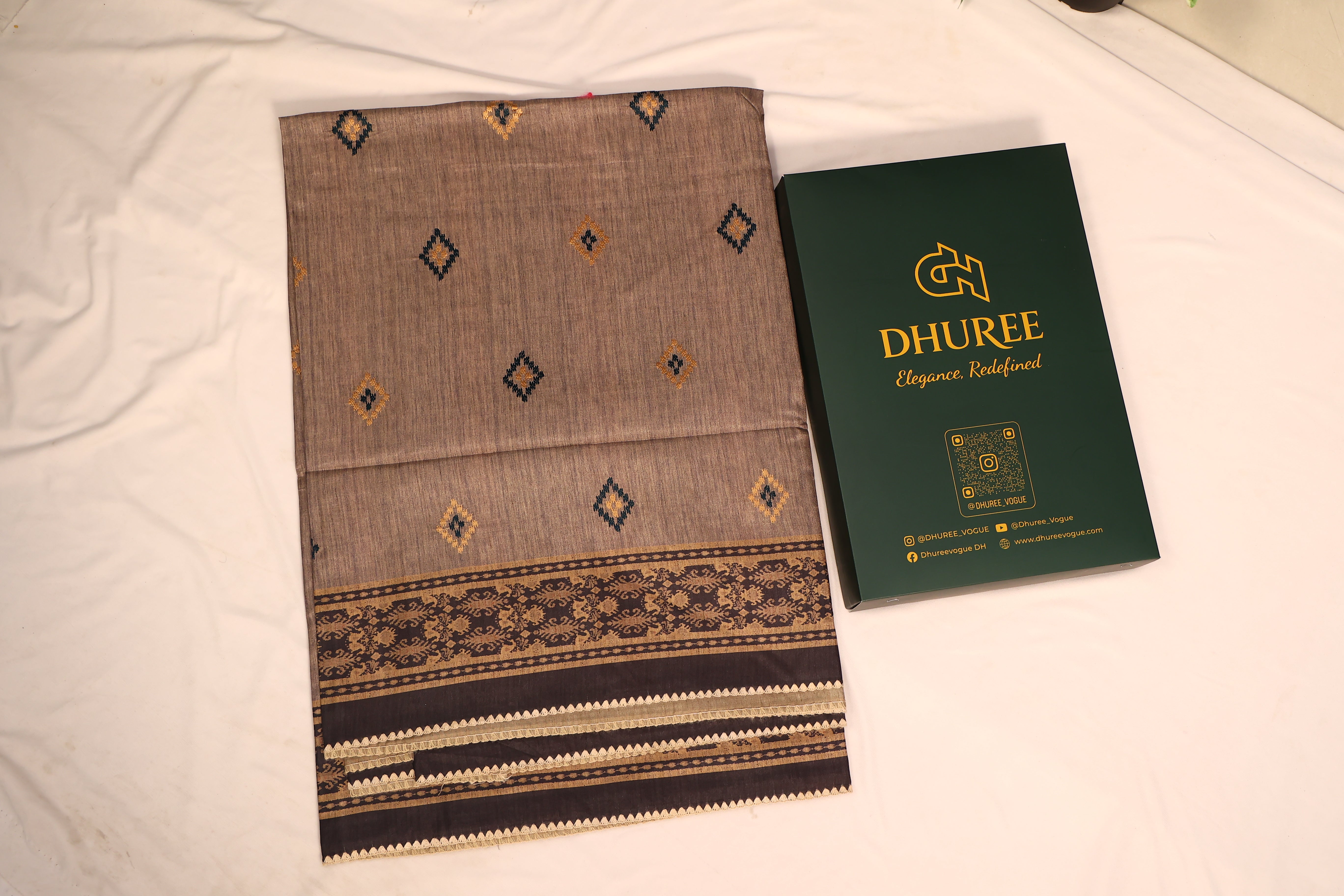 - DHUREE COTTON DOLPHIN SAREE.
