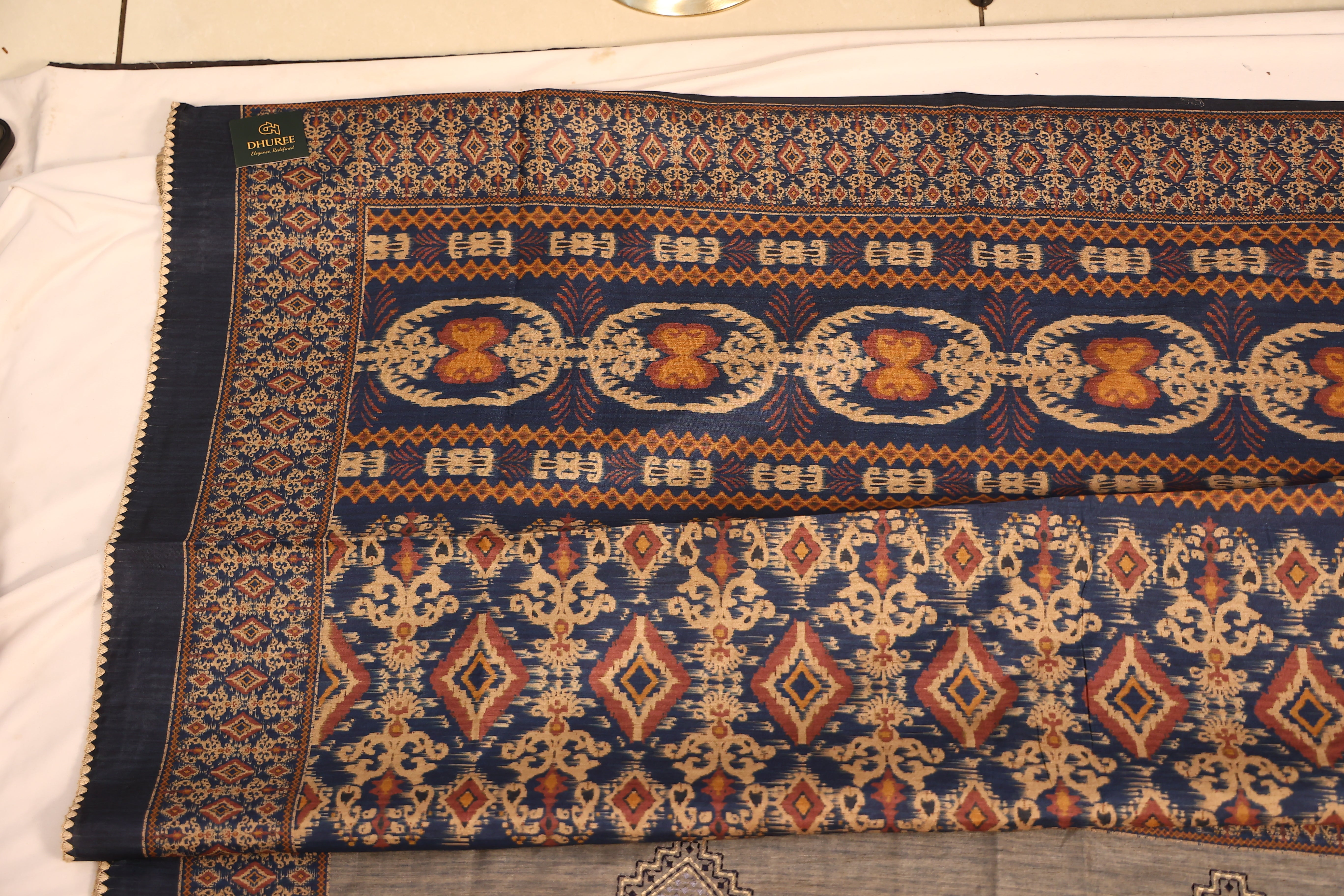 - DHUREE COTTON DOLPHIN SAREE.