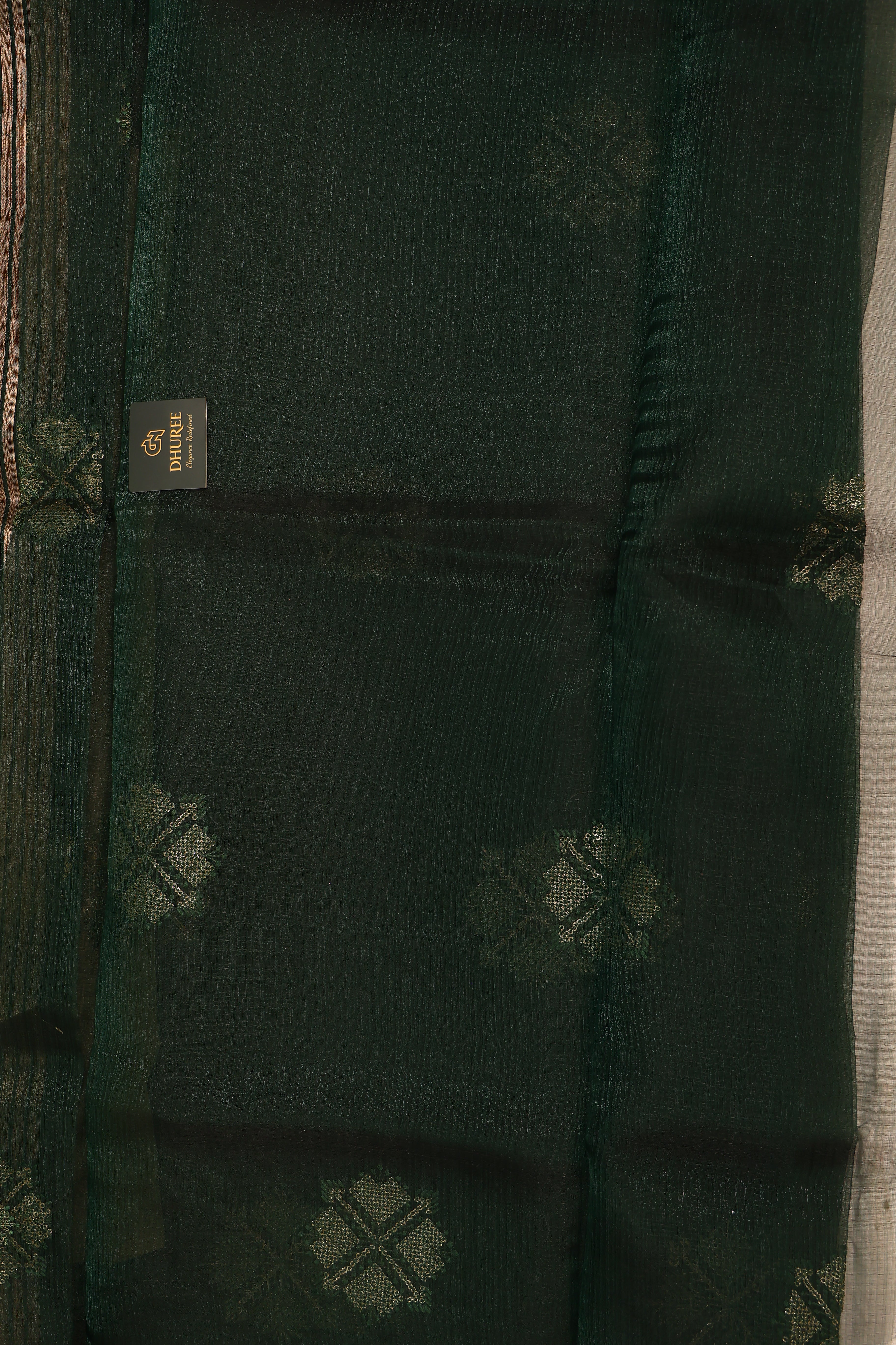 - DHUREE LINEN SAREE.