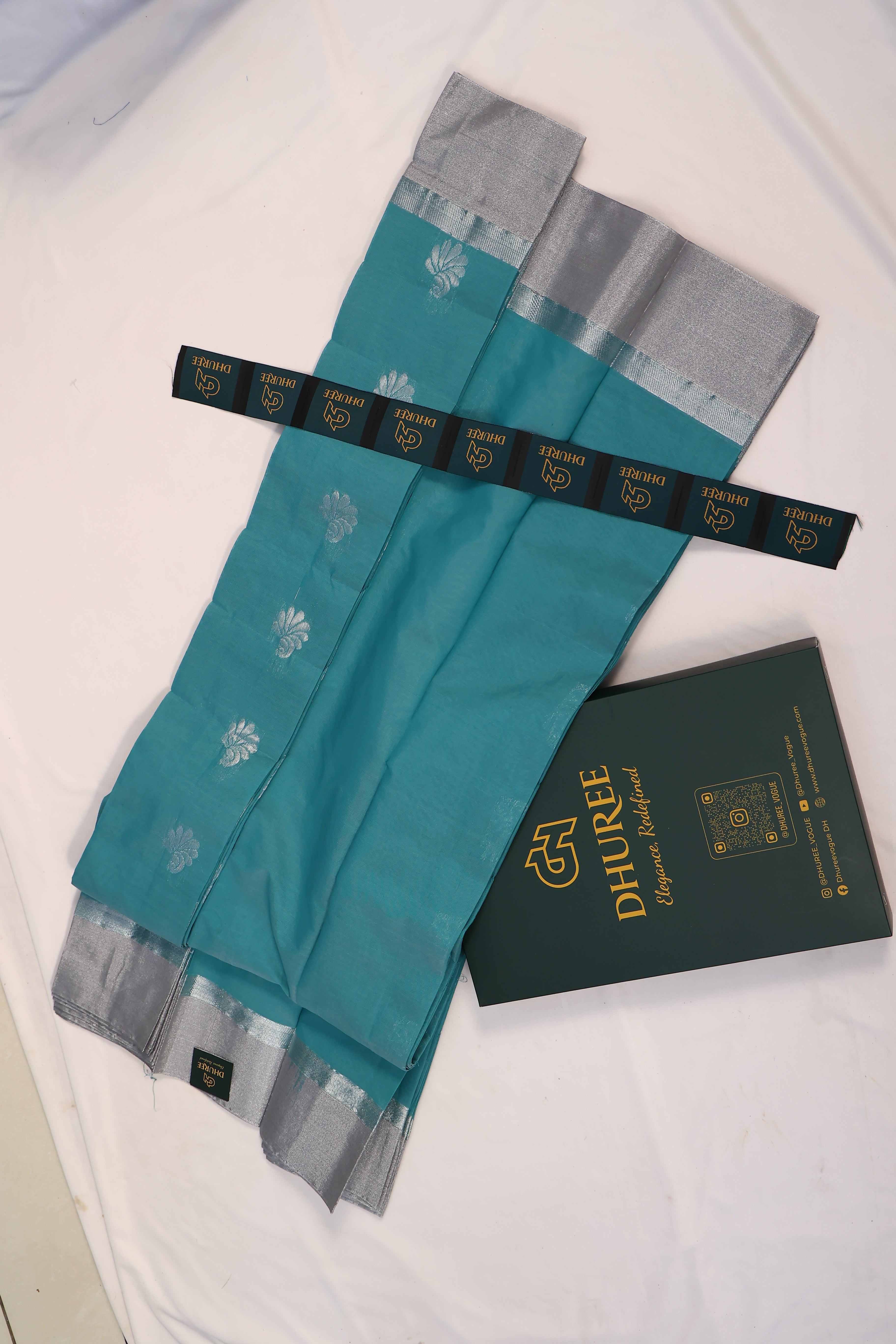 DHUREE SILVER SILK COTTON SAREE COLLECTION