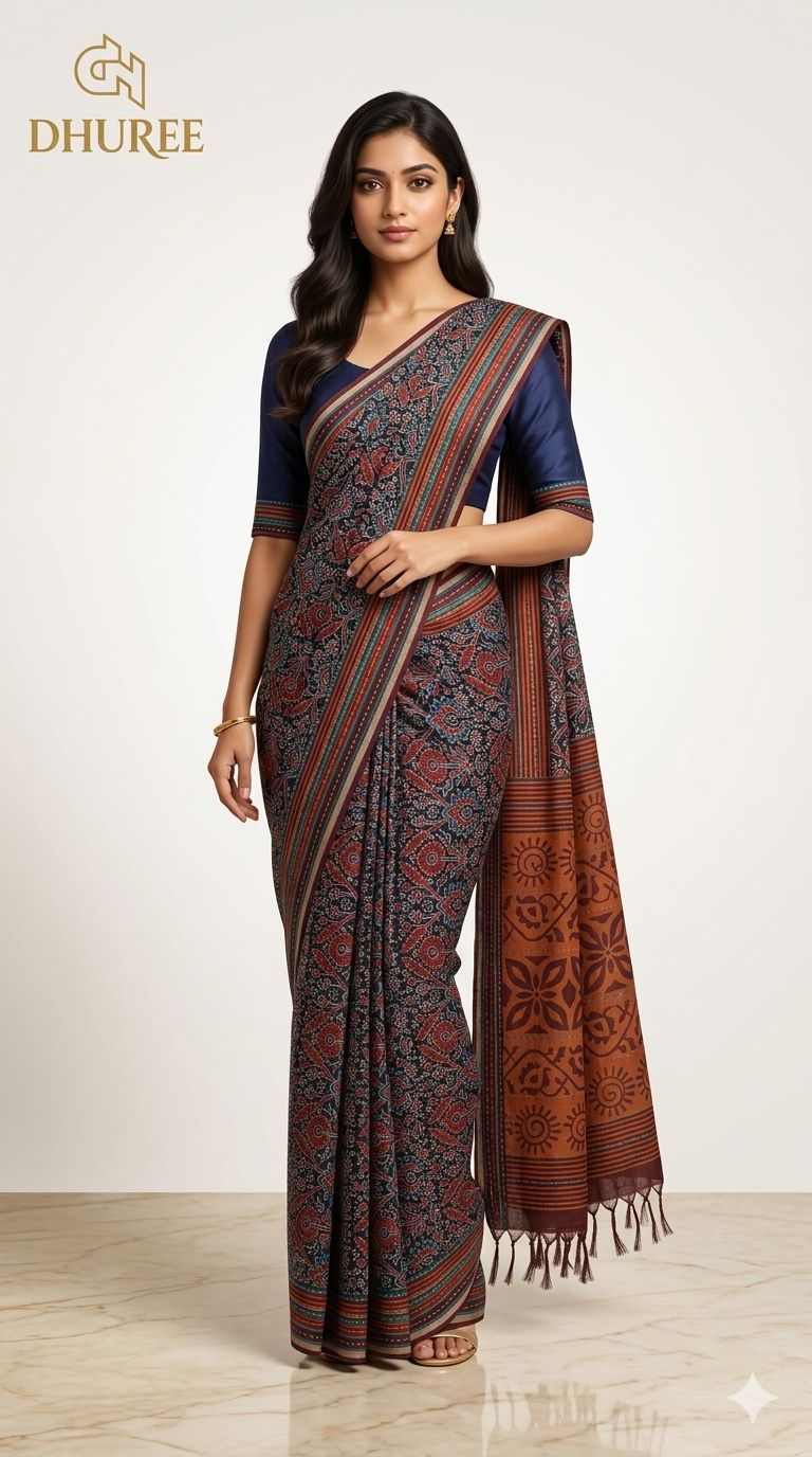 - DHUREE COTTON SAREE.