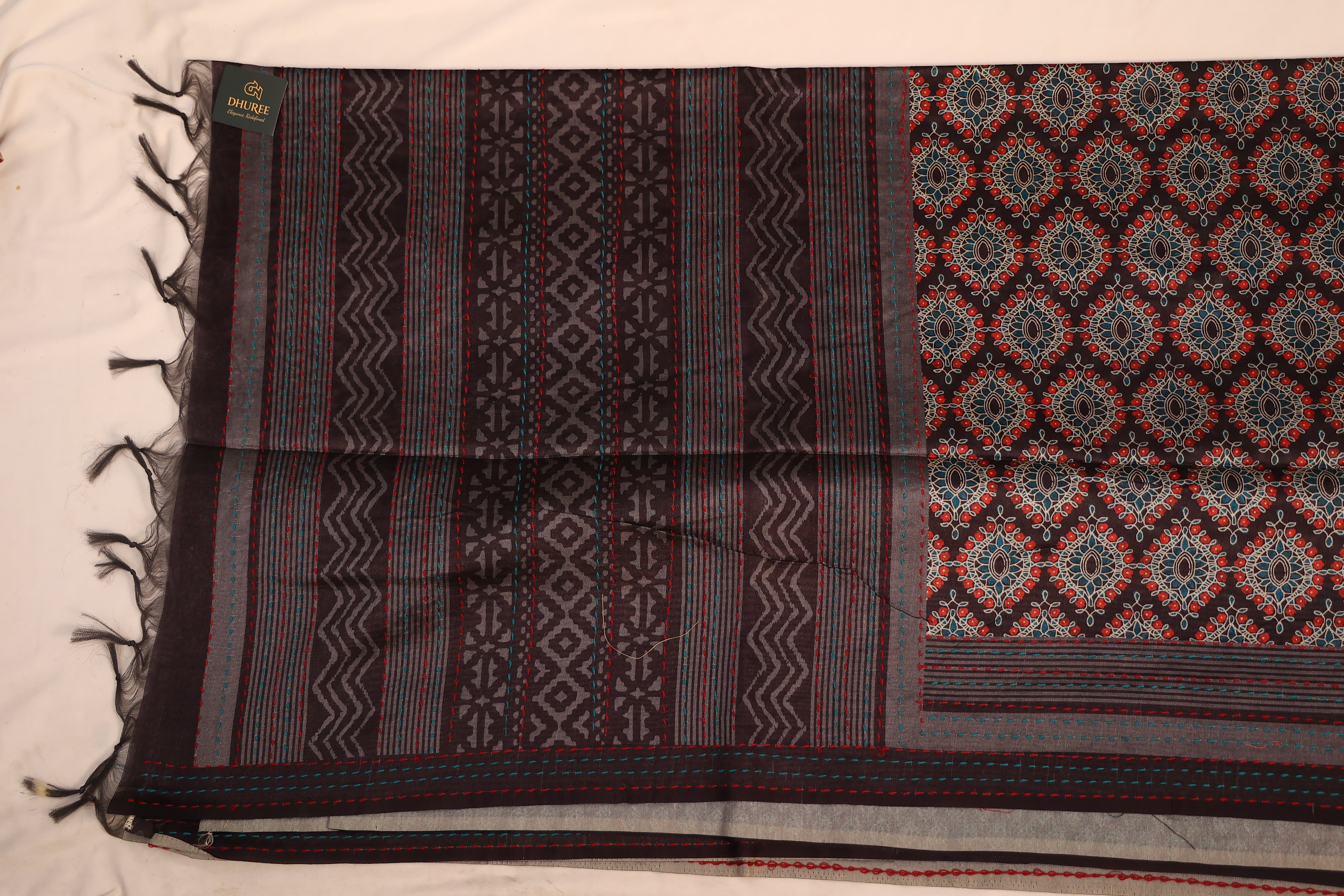 - DHUREE COTTON SAREE.