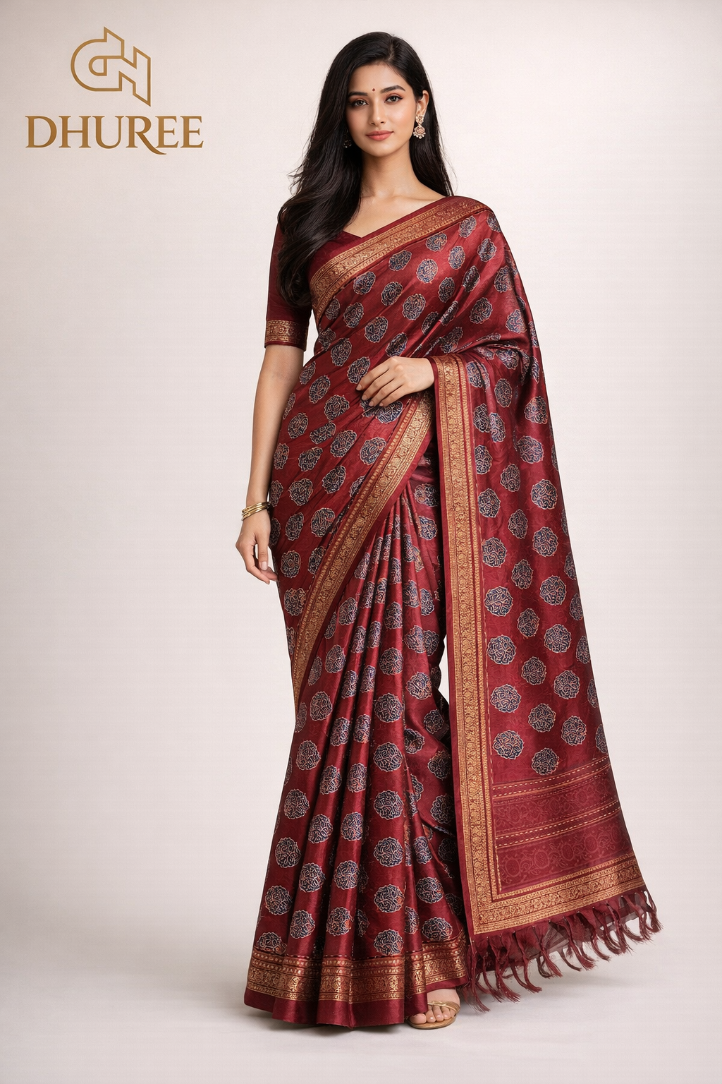 - DHUREE COTTON SAREE.