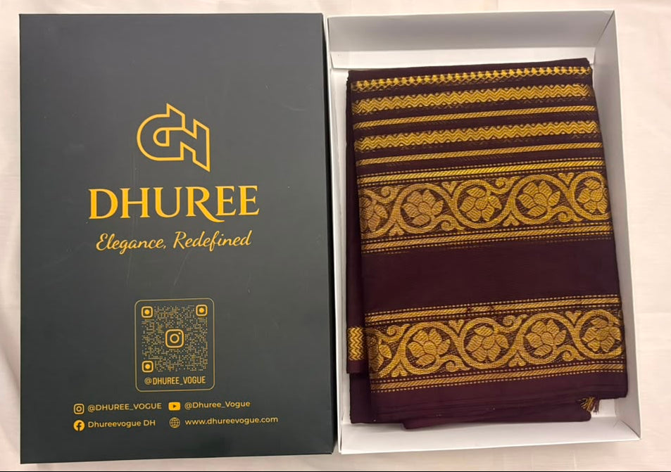 DHUREE GRAND KANCHI COTTON SAREES.