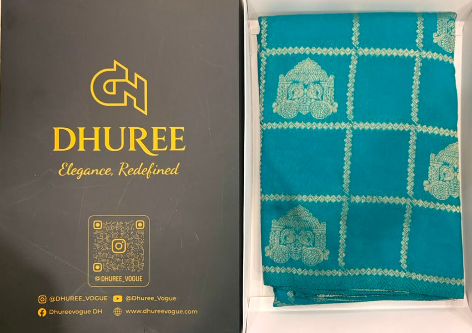 DHUREE CHECK SOFT SILK SAREES