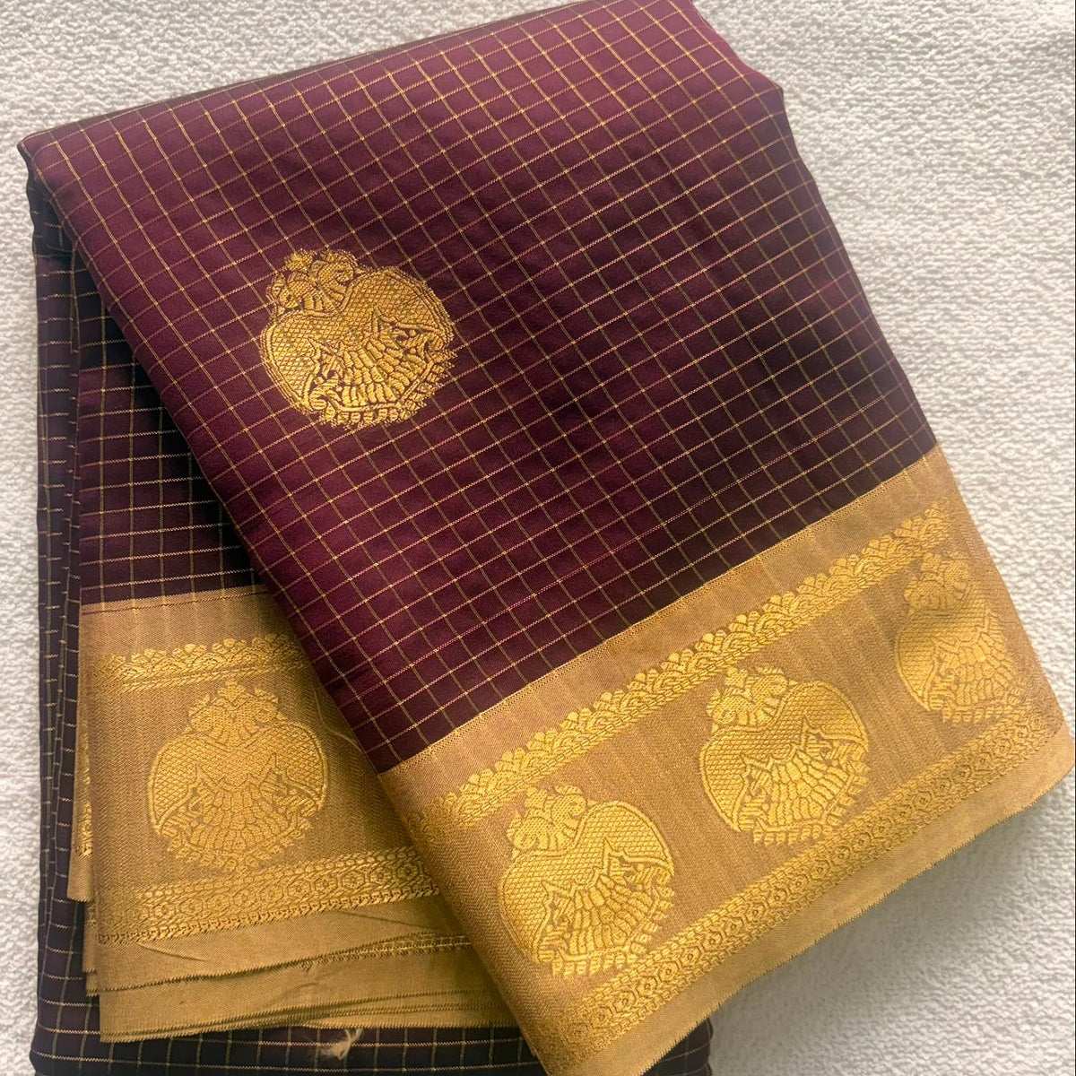 DHUREE PREMIUM QUALITY KANCHI SILK SAREES WITH BROKET BLOUSE