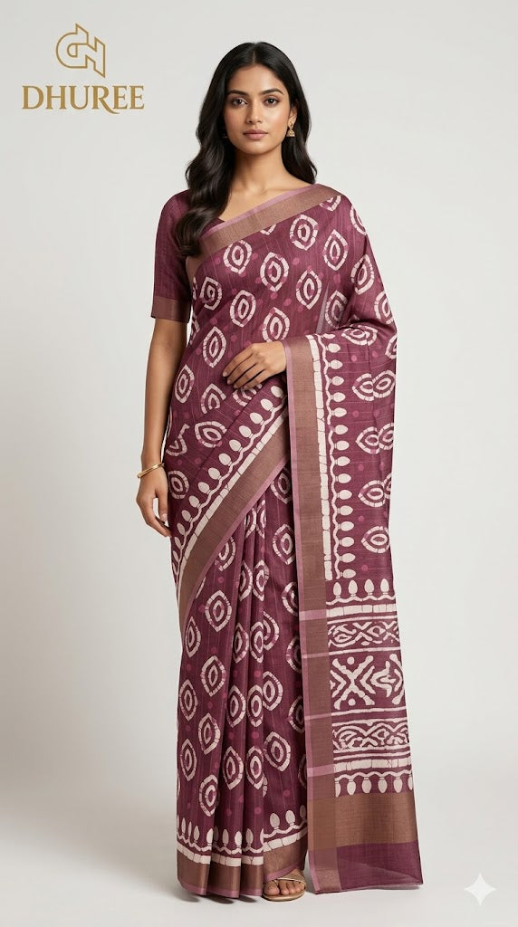 - DHUREE HANDLOOM SILK.