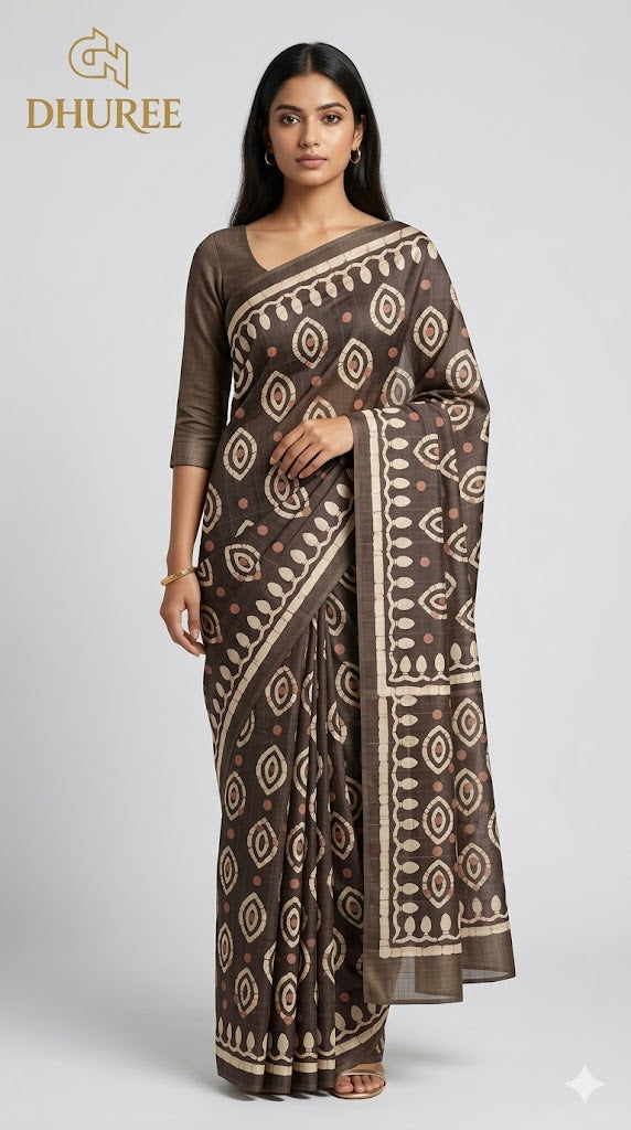 - DHUREE HANDLOOM SILK.