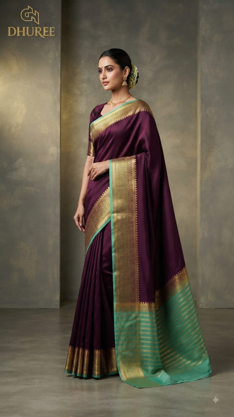 DHUREE SEMI MYSORE SILK SAREE