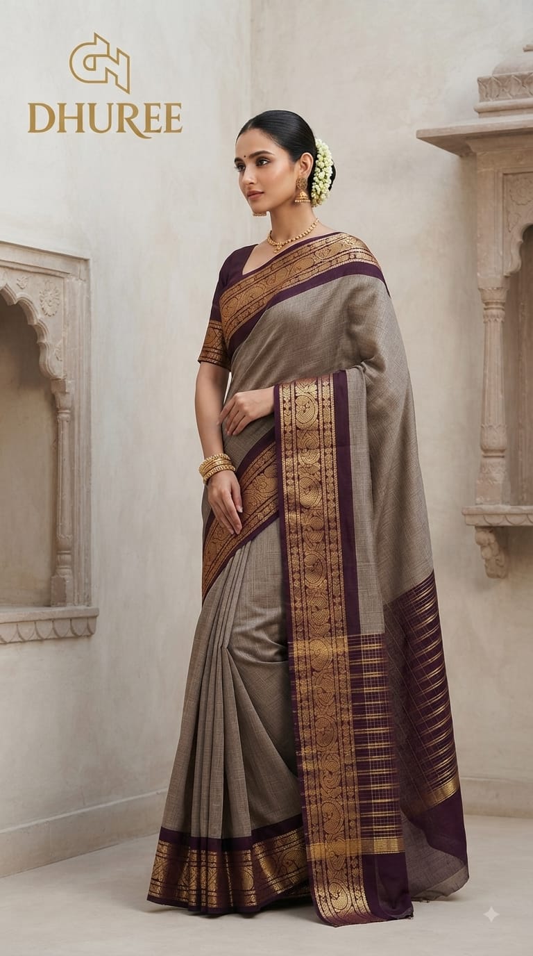 DHUREE GRAND KANCHI COTTON SAREES