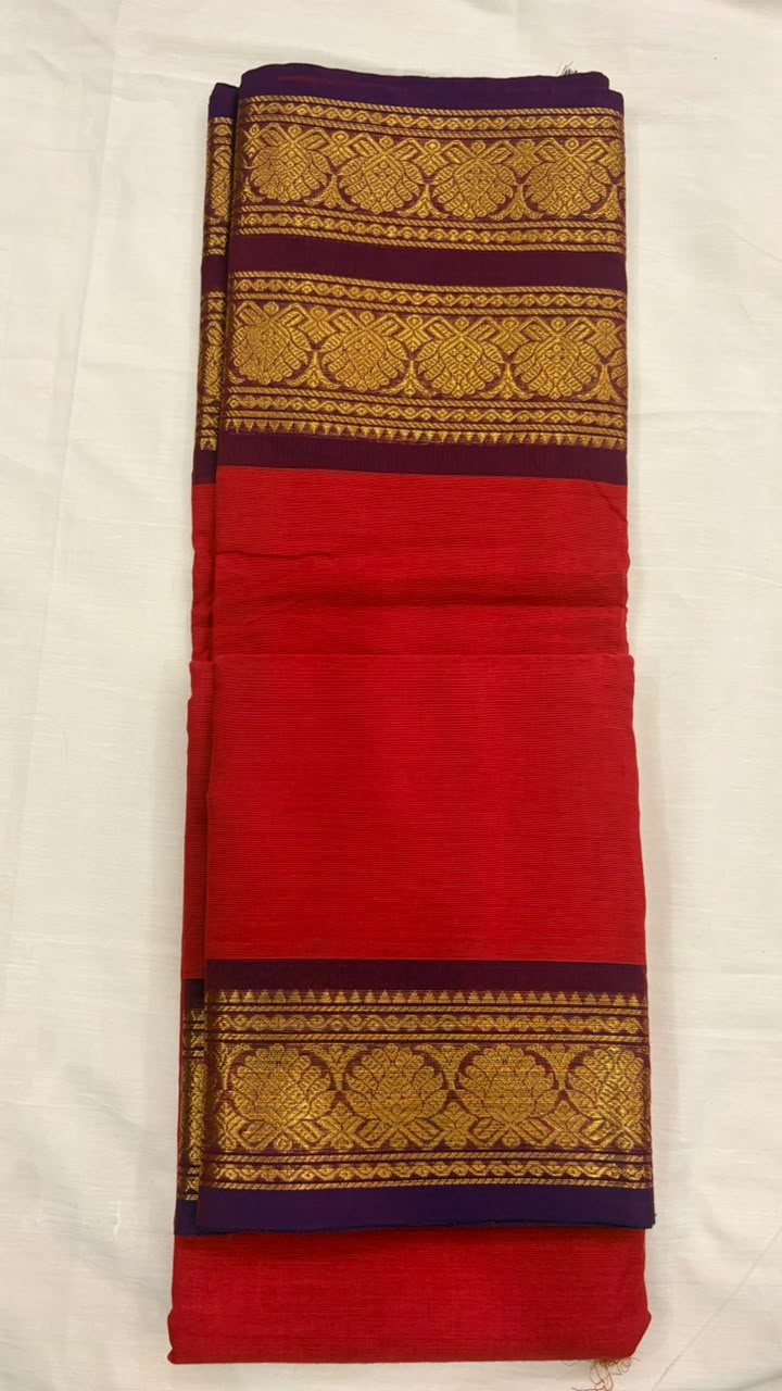DHUREE GRAND KANCHI COTTON SAREES.