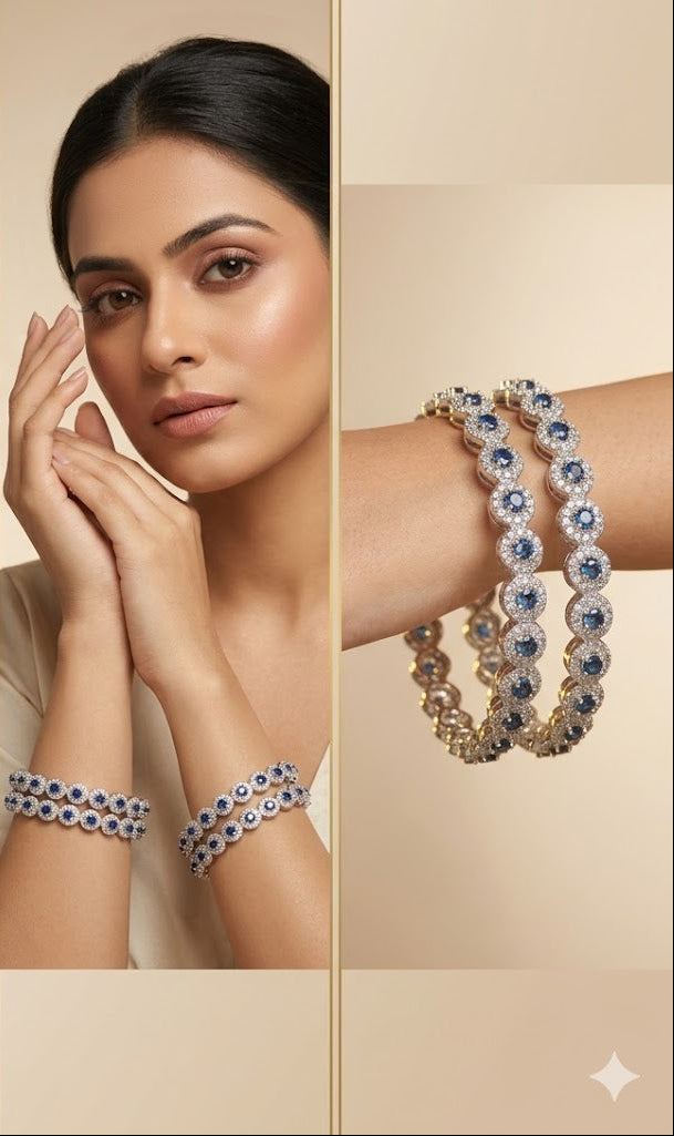 AD Natural Stones Bangles