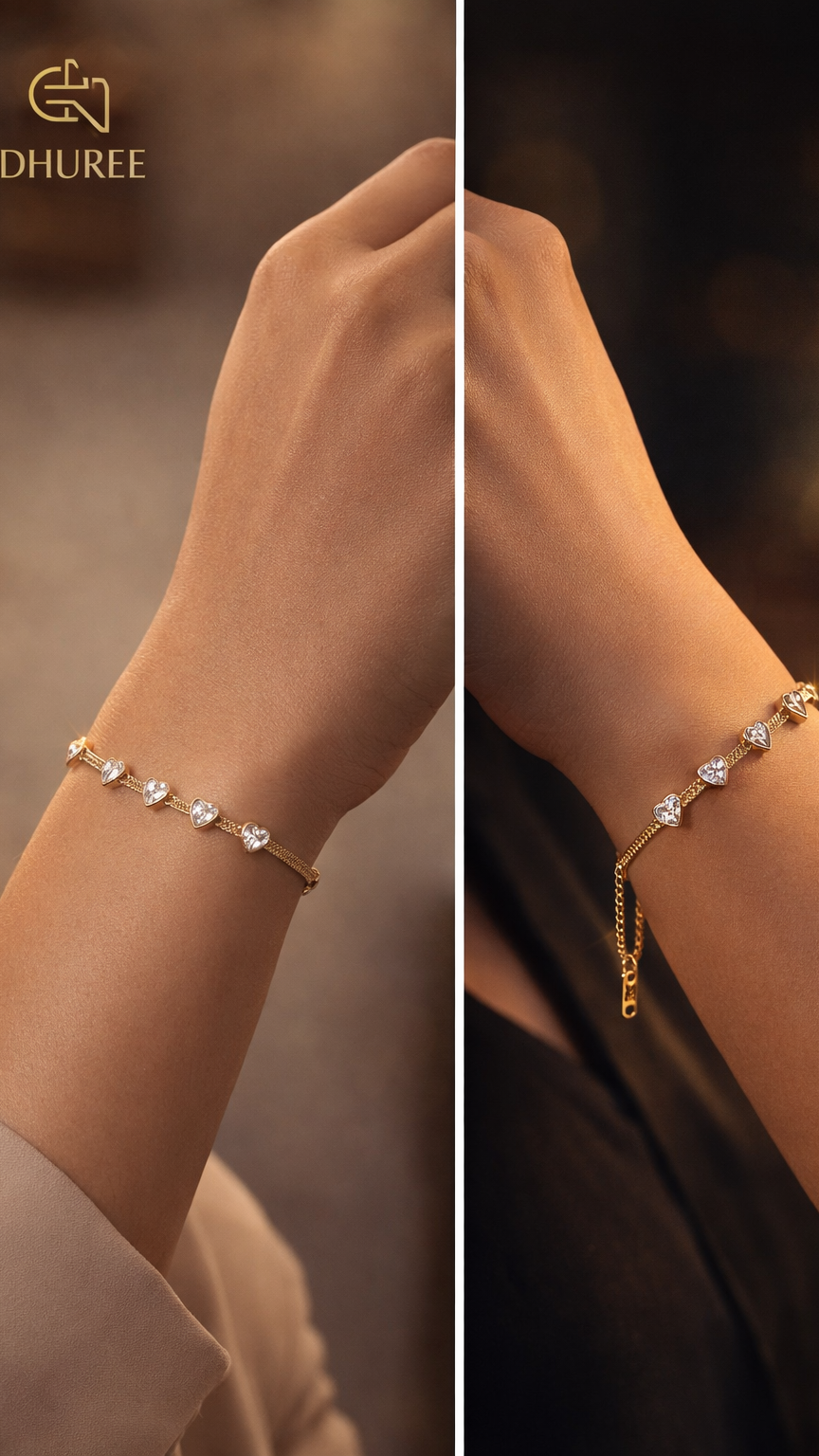 Roma Roman Charm Chain Bracelet (Gold)