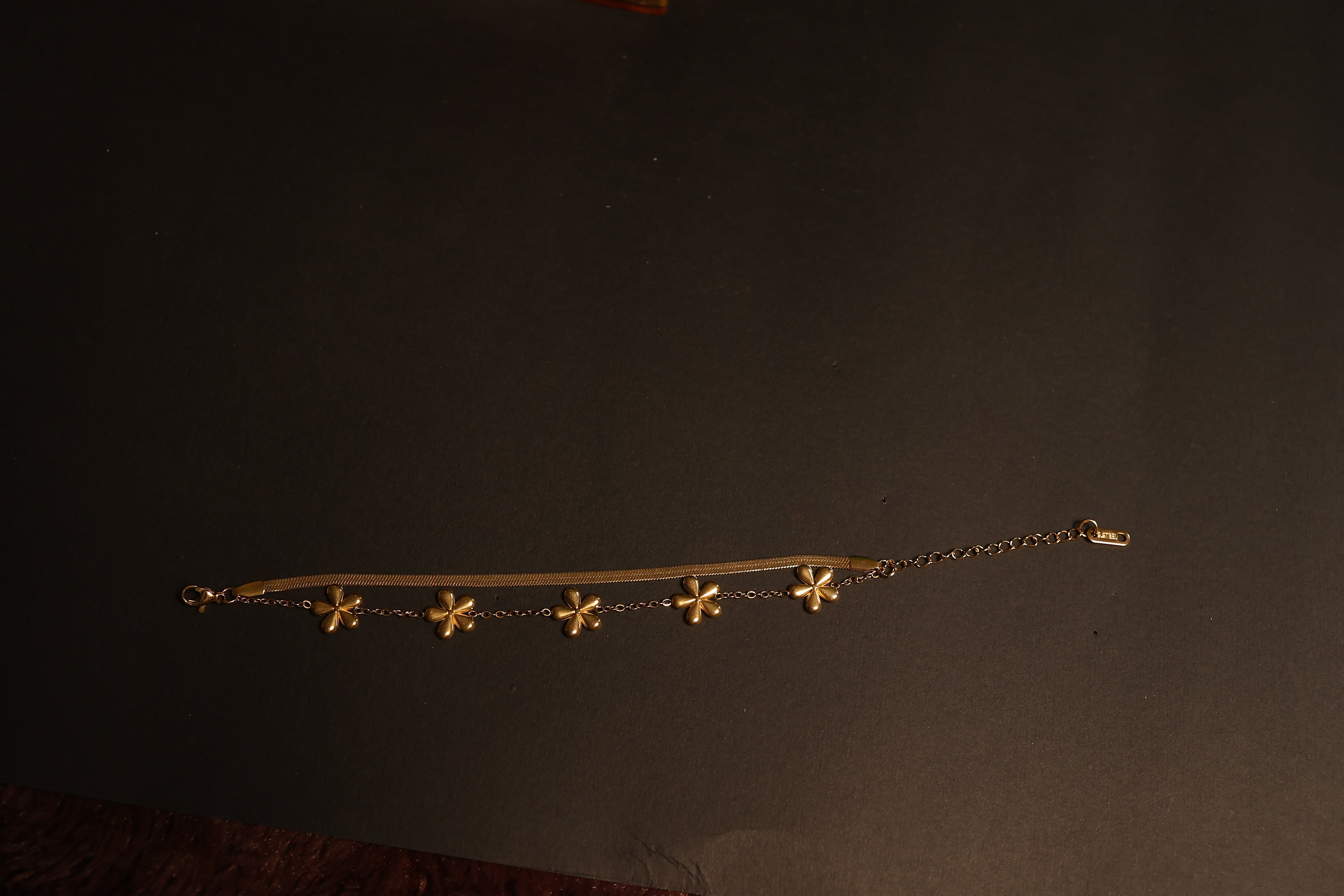 Stainless Steel Women's Charm Bracelet