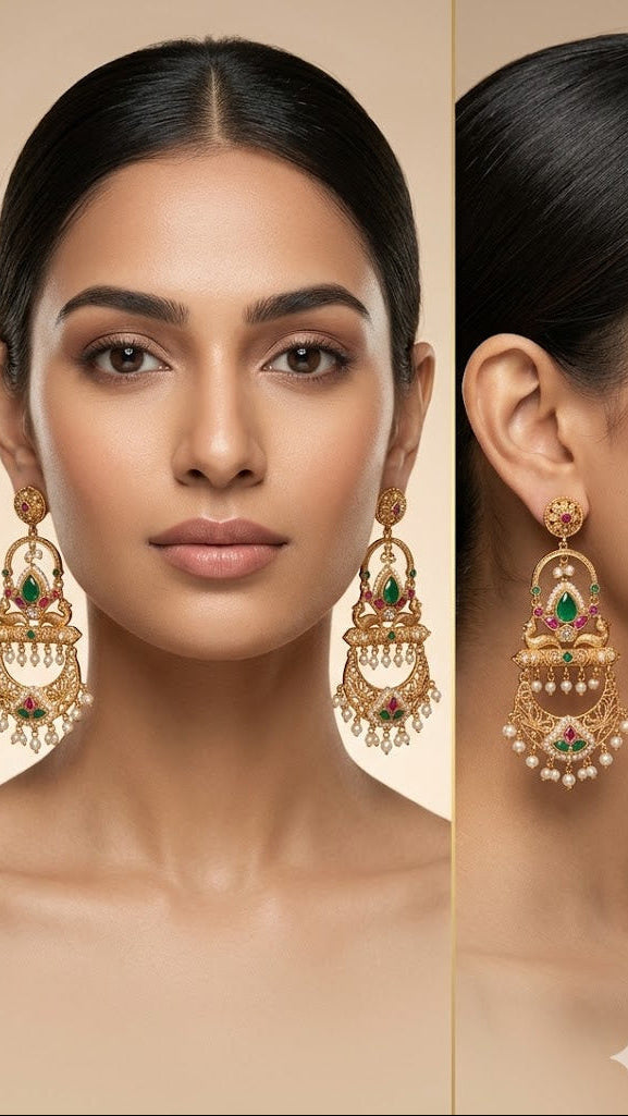 Gold Dangler Earings for Women