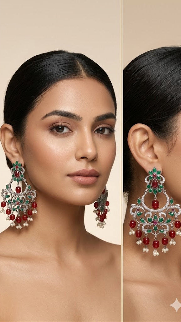 Silver  Dangler Earrings