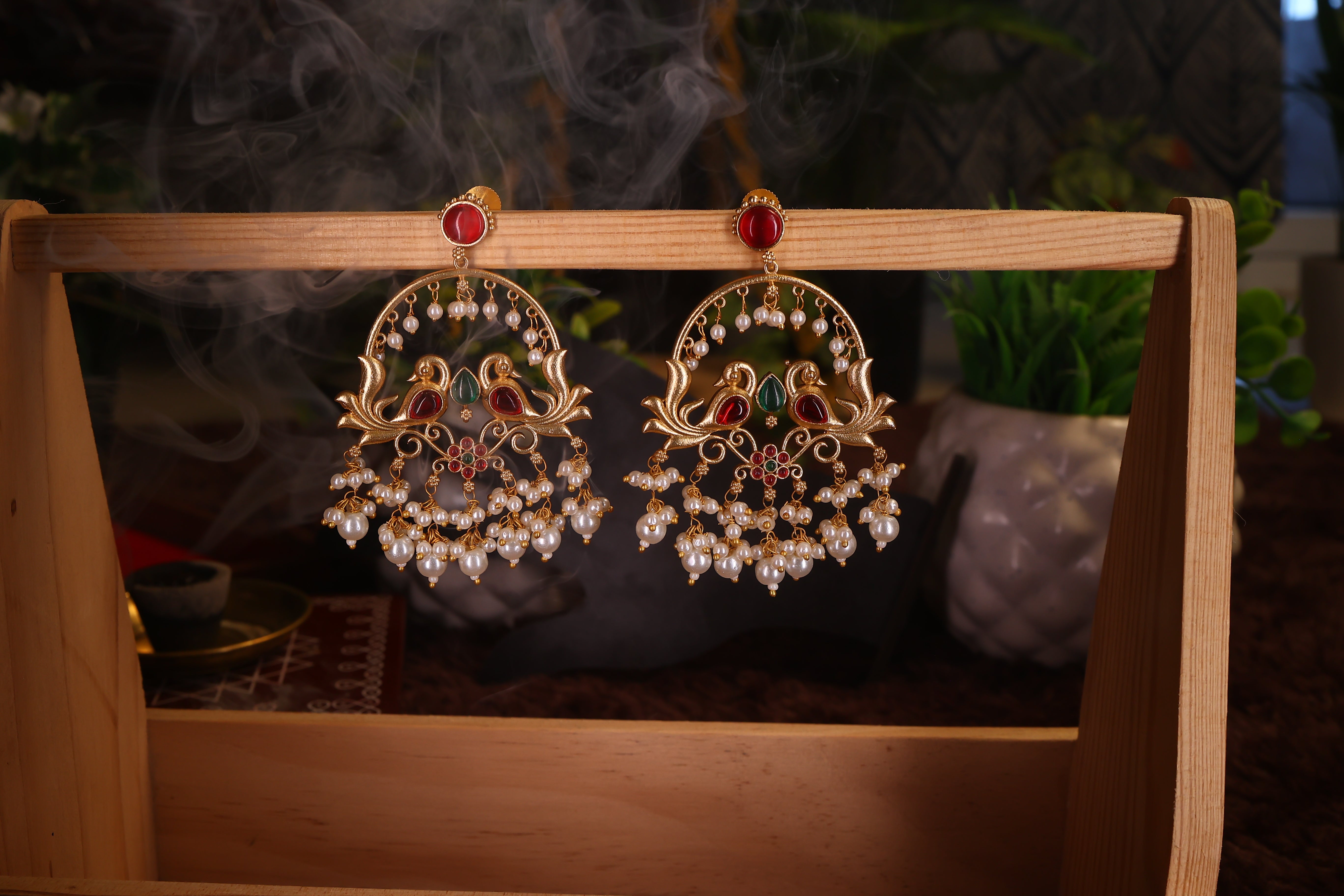 Gold Dangler Earrings